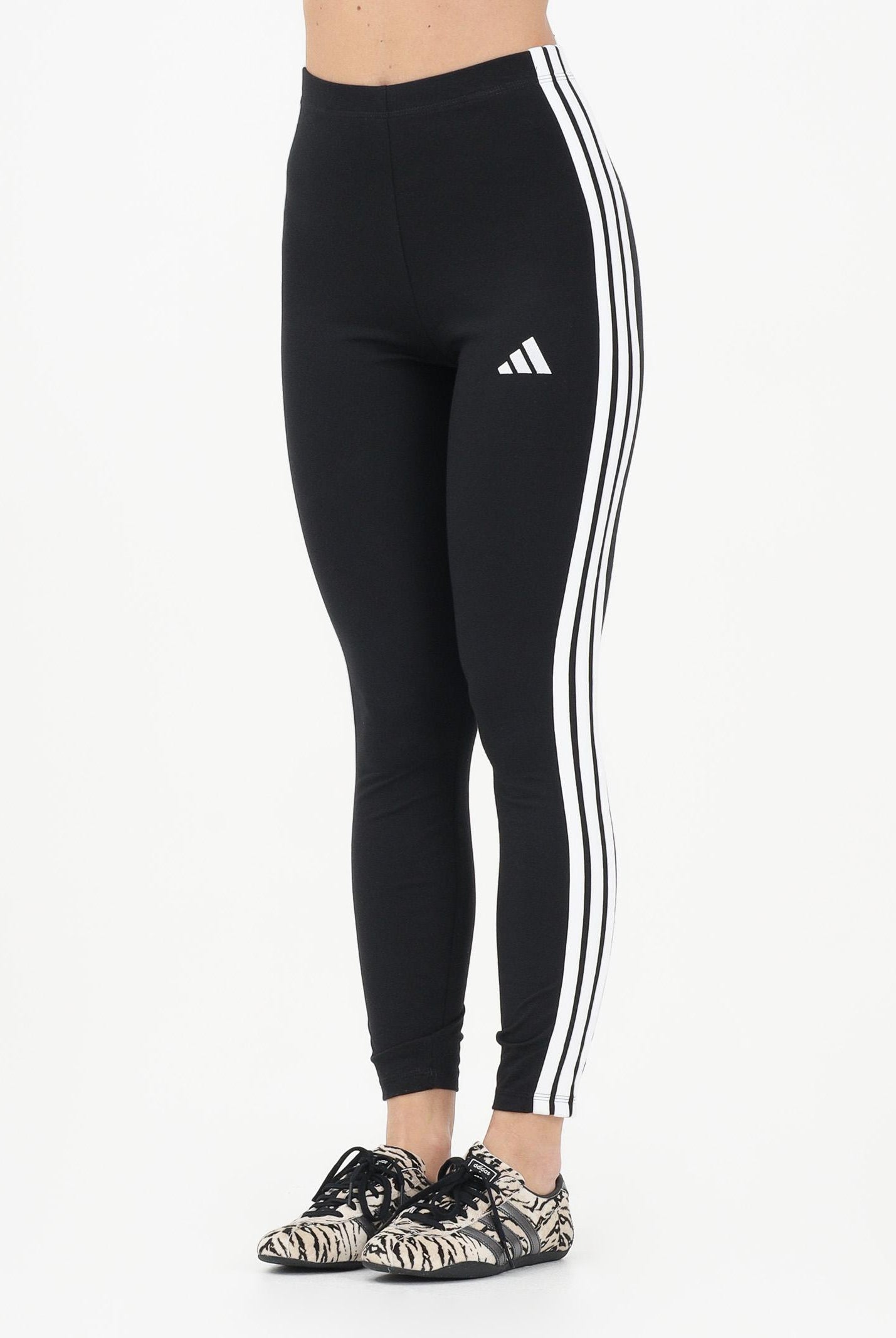 ADIDAS PERFORMANCE Leggings sportivo Essentials 3-Stripes nero da donna JE0072 . ADIDAS PERFORMANCE