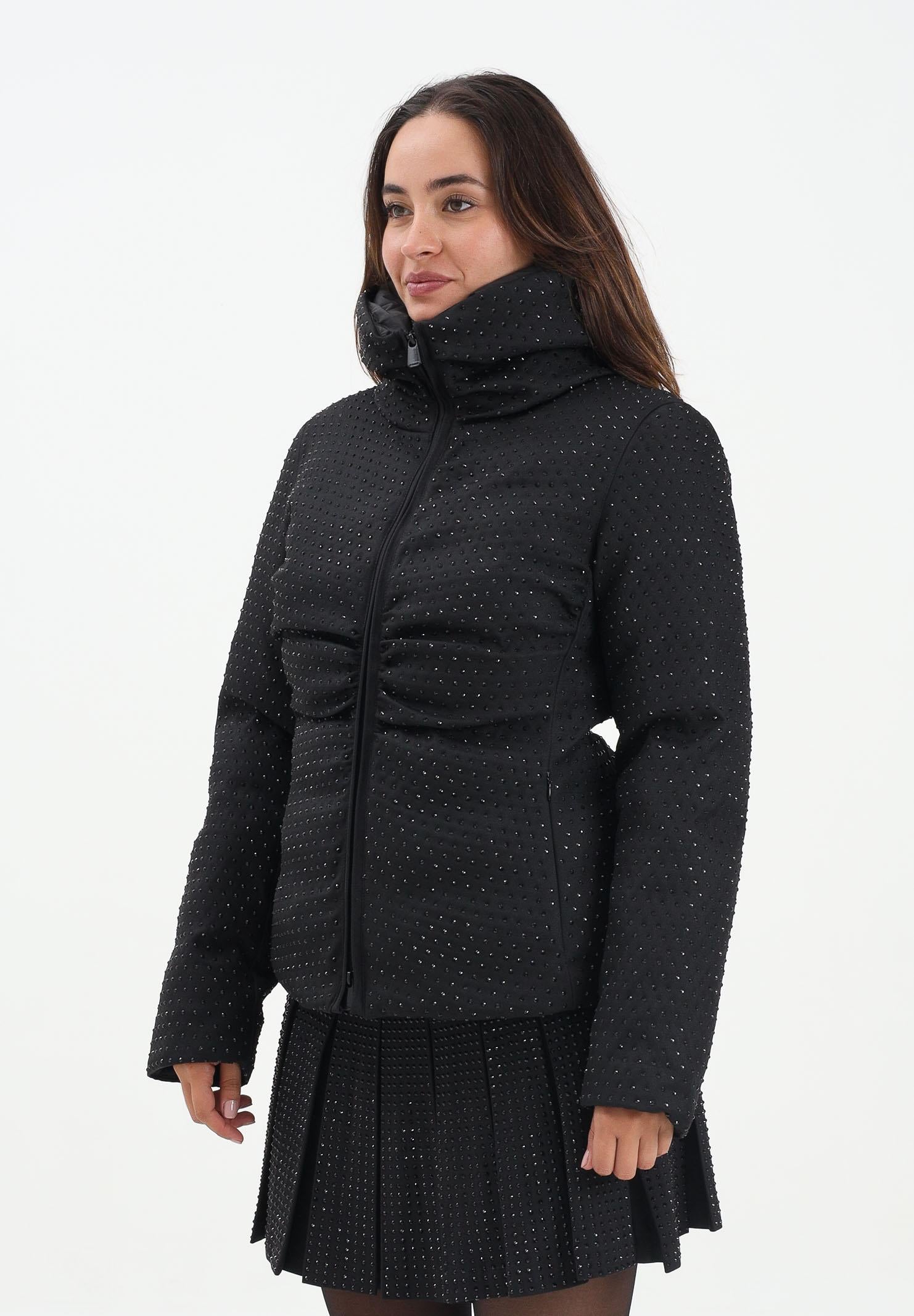 PINKO Piumino nero da donna full strass 106014A2ZF Z99 PINKO