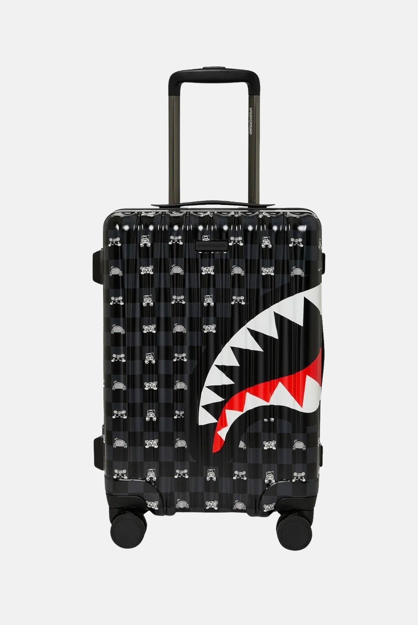 SPRAYGROUND Trolley Gray Peeking Character Sketch Cabin Luggage nero per uomo e donna 910CL307NSZ . SPRAYGROUND