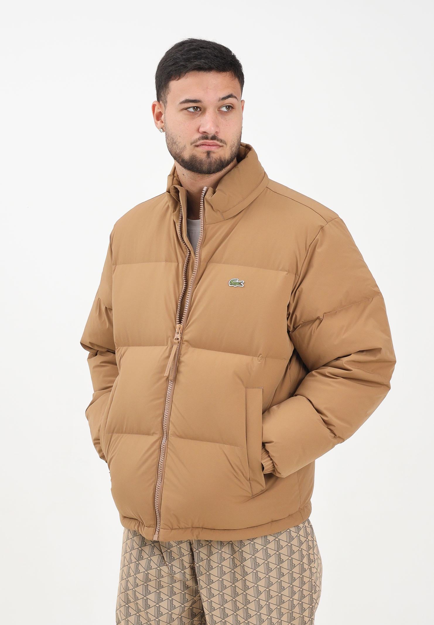 LACOSTE Piumino cammello da uomo BH5154 PWS LACOSTE