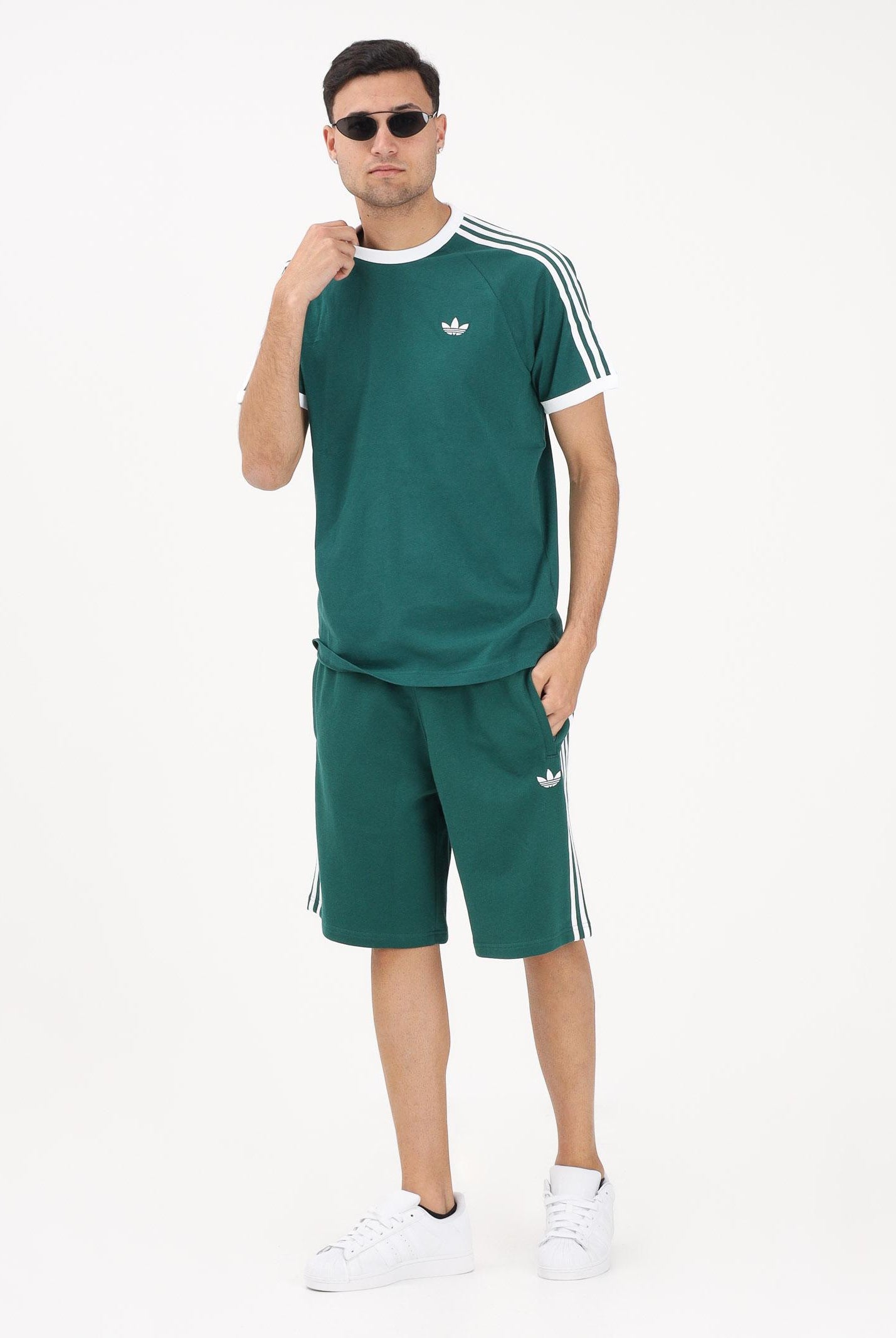 ADIDAS ORIGINALS Shorts sportivo 3-STRIPES verde da uomo KE3563 . ADIDAS ORIGINALS