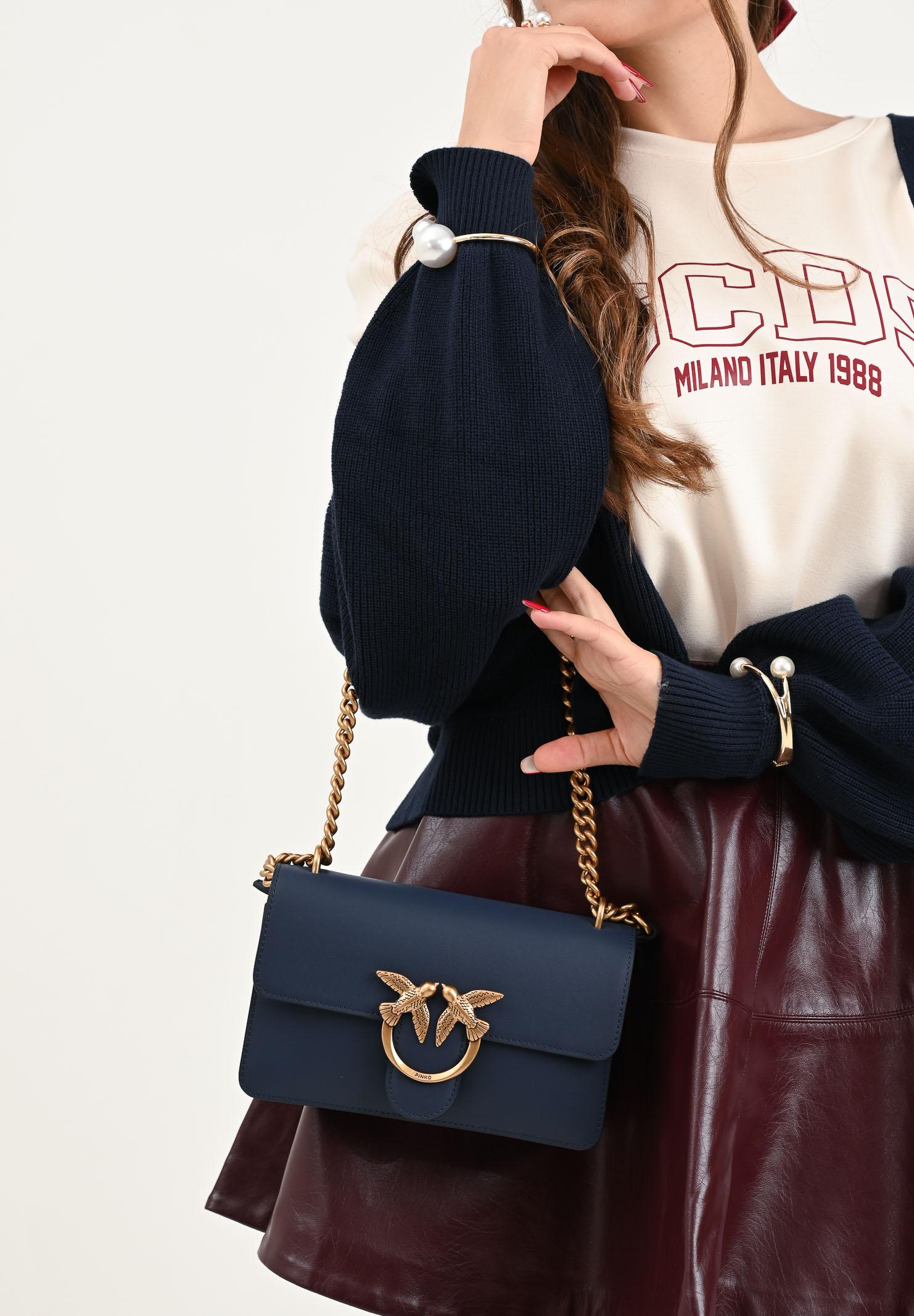 PINKO Borsa a tracolla Mini Love Bag blu da donna 100074A0F1 G08Q PINKO