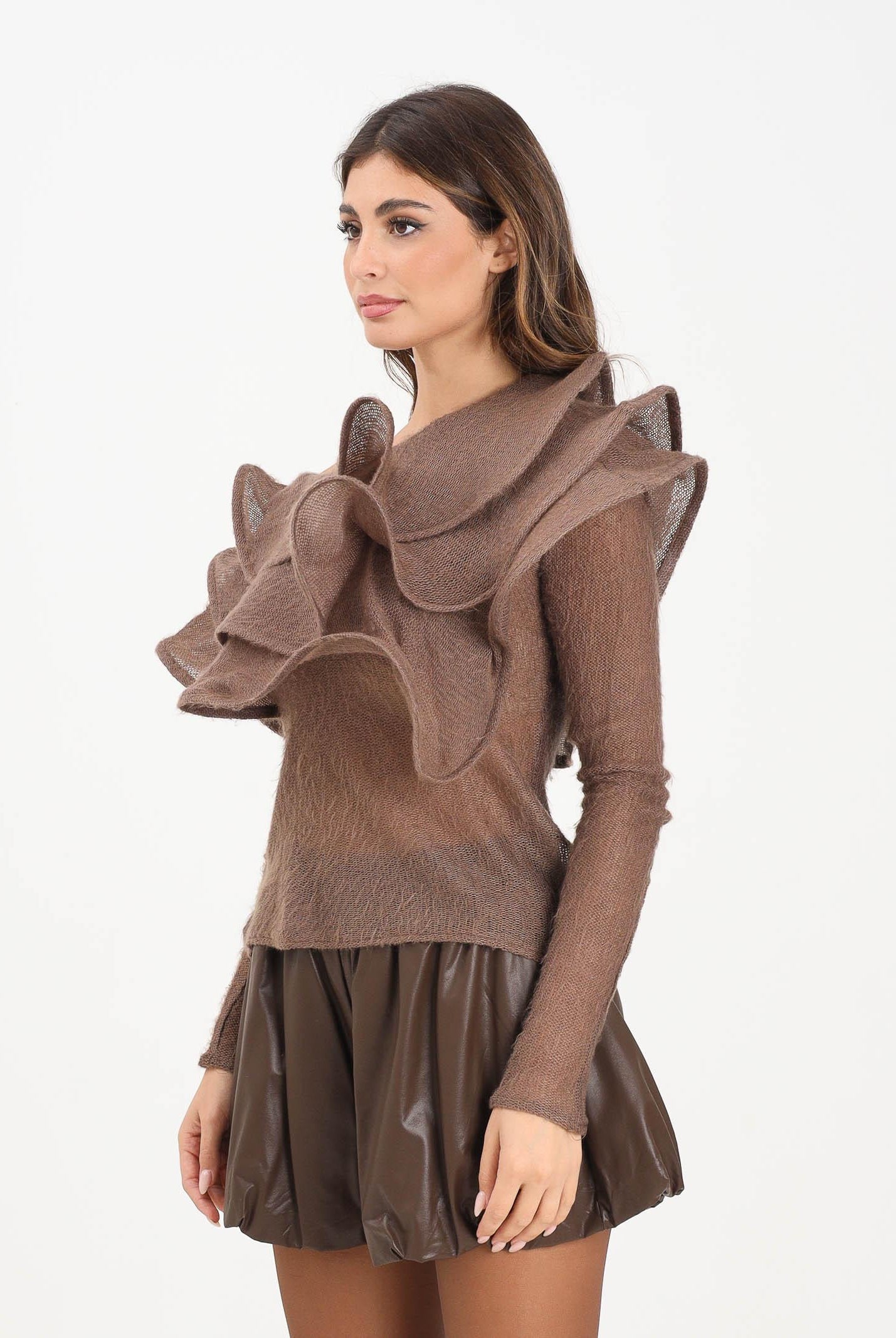 TPN Maglia Walpole marrone da donna WALPOLE132W5 I6 TPN