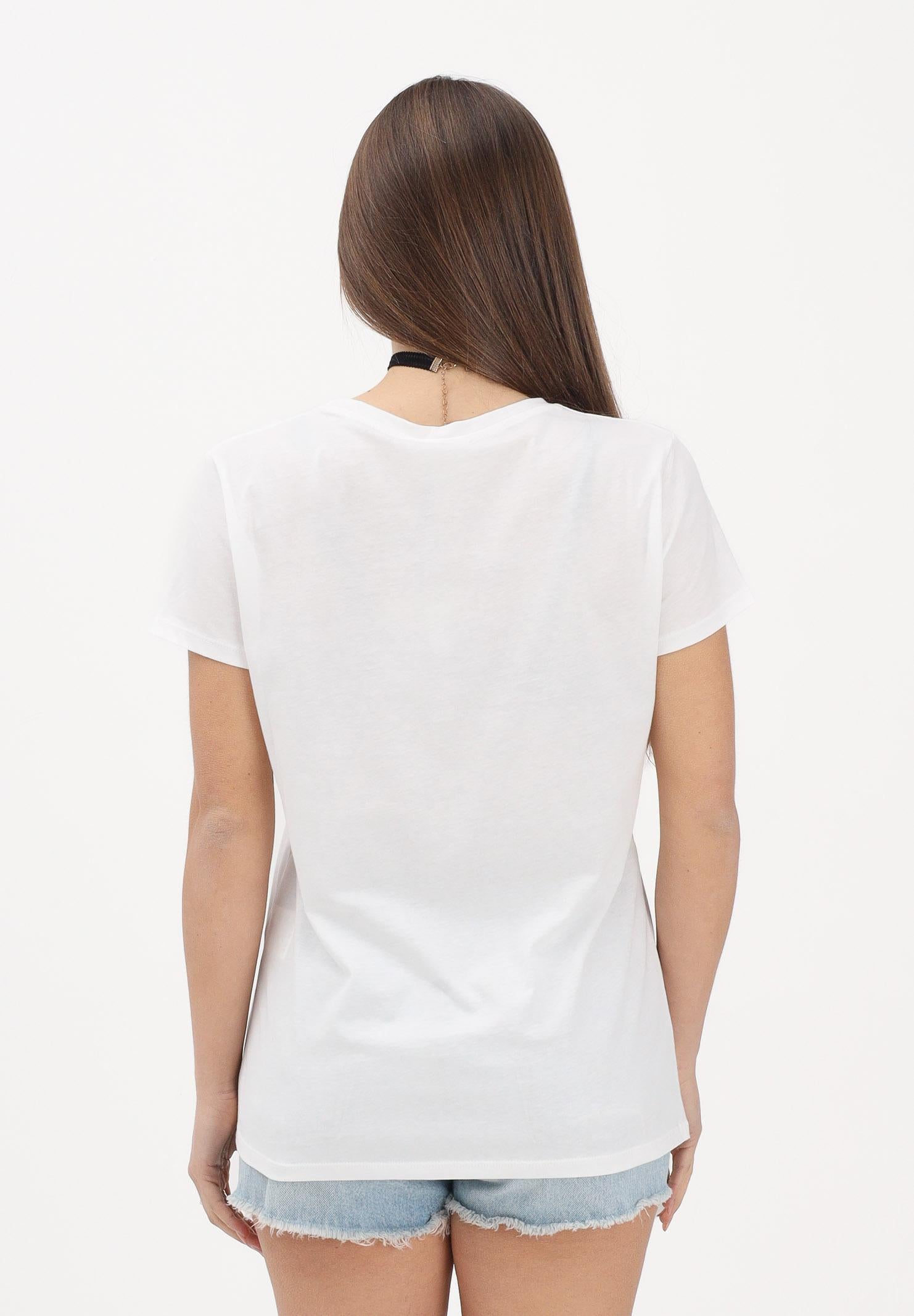 VICOLO T-shirt a manica corta bianca da donna con stampa "Ce la farò anche stravolta" RAB0634 02 VICOLO