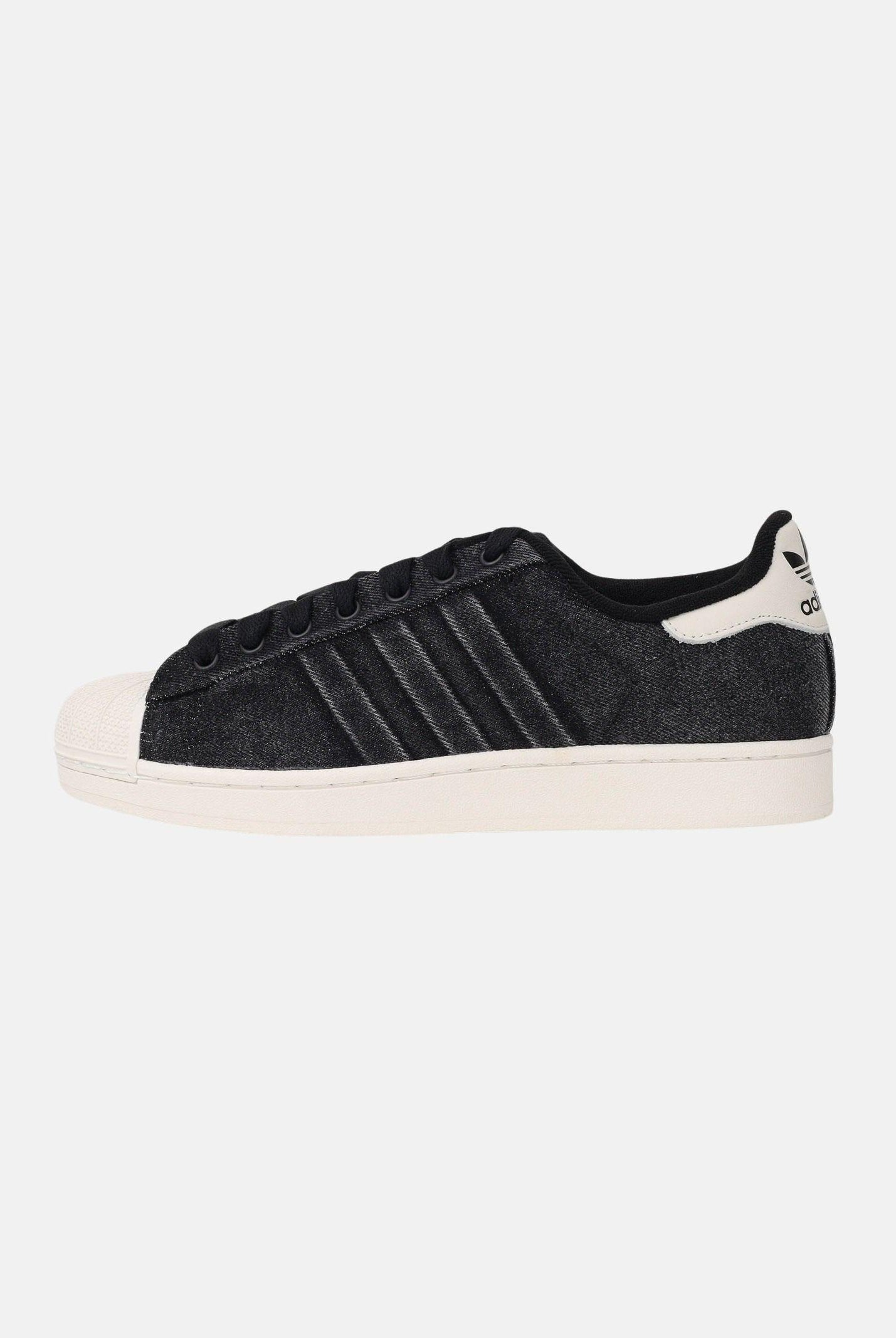 ADIDAS ORIGINALS Sneakers SUPERSTAR II in denim nero per uomo e donna IH9247 . ADIDAS ORIGINALS