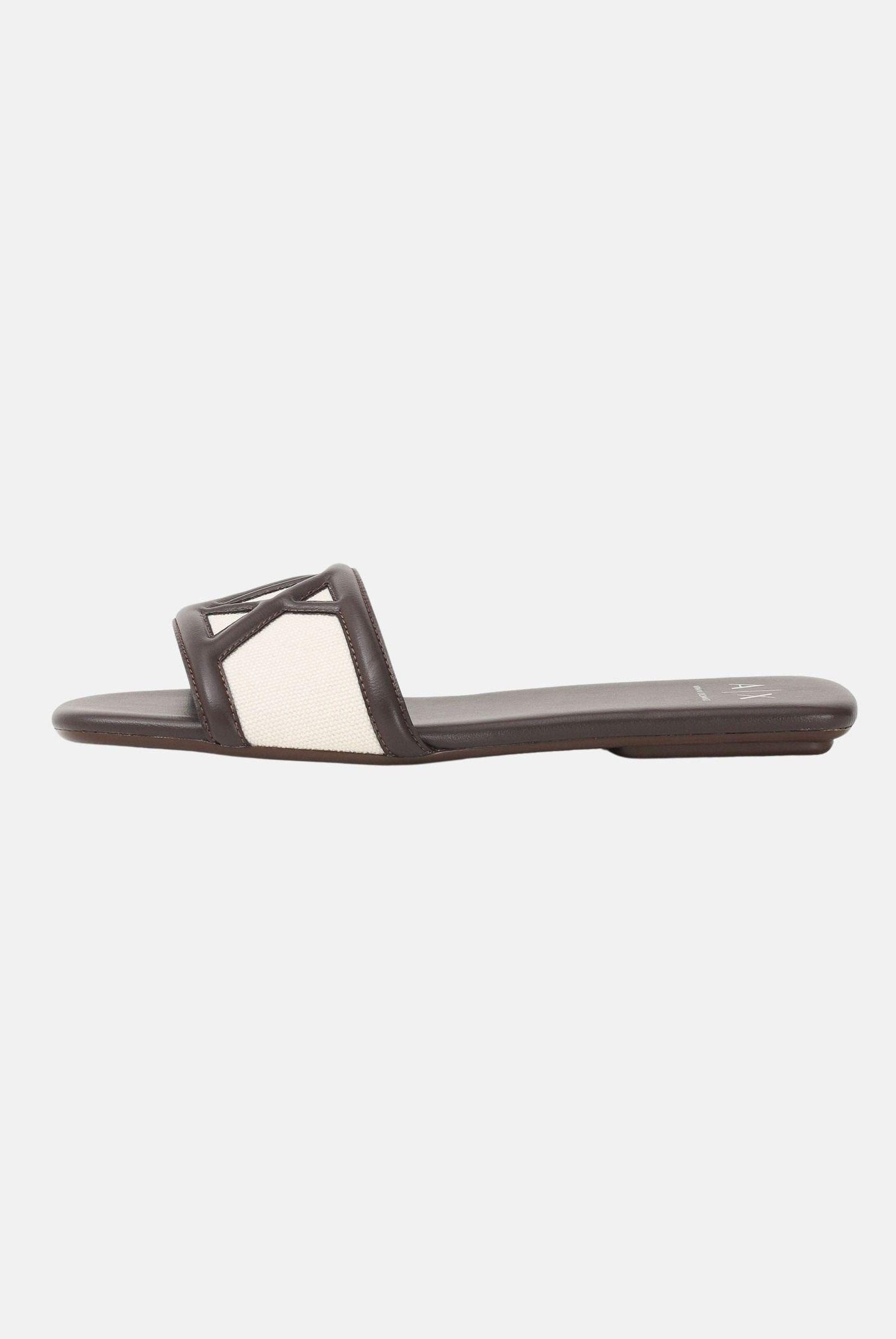 ARMANI EXCHANGE Ciabatte marroni da donna XW002568AF22752 MZ766 ARMANI EXCHANGE