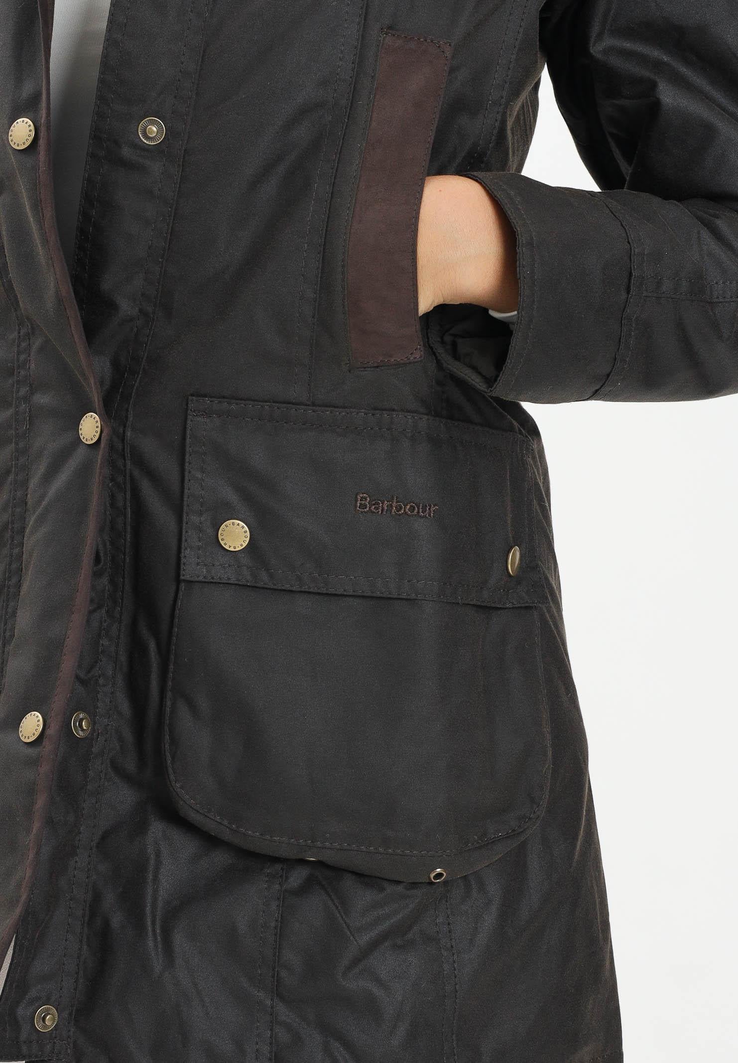 BARBOUR Giubbotto Bower Wax verde oliva da donna 252MLWX0534 OL71 BARBOUR