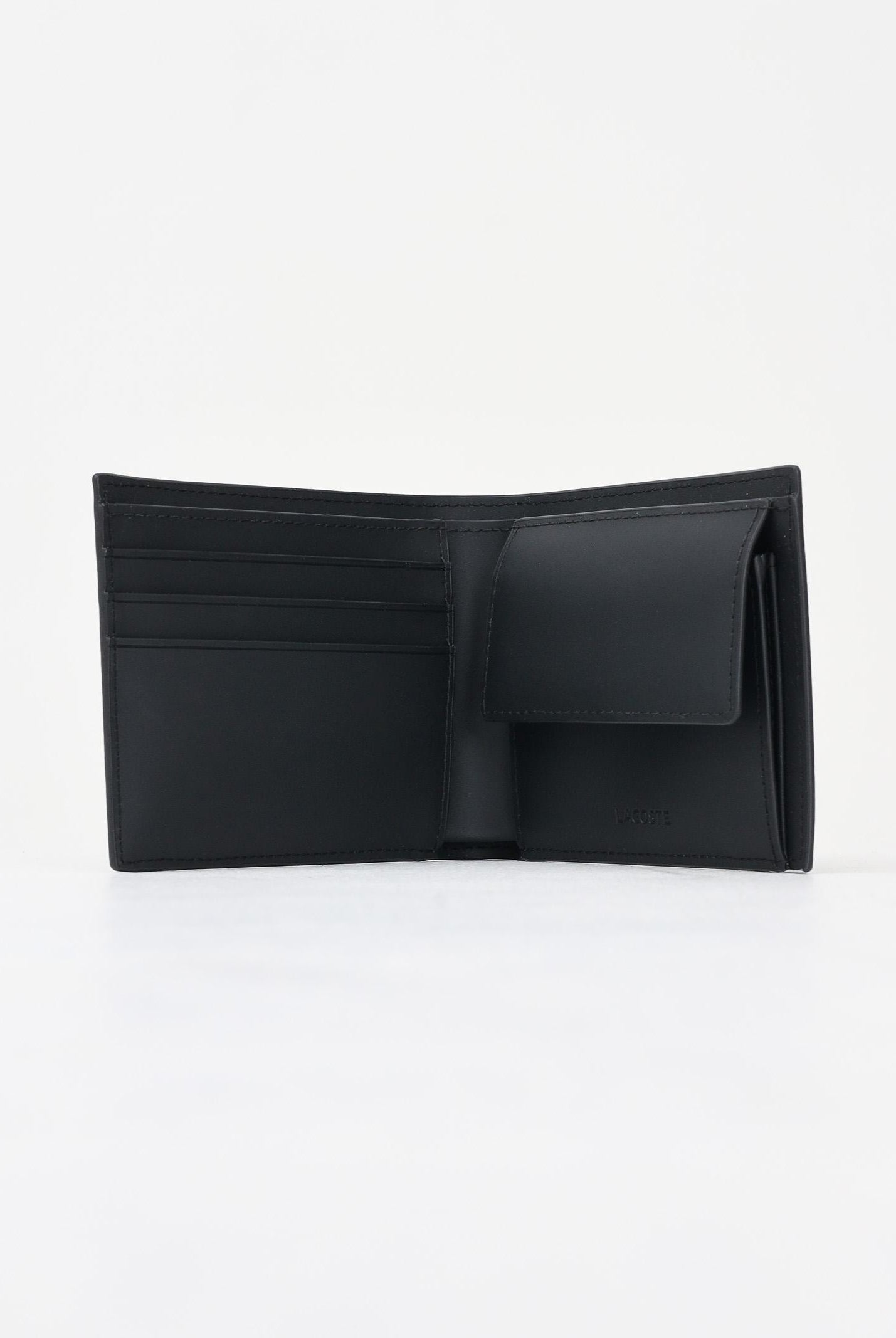 LACOSTE Portafogli The Blend Monogram nero da uomo NH4844 H45 LACOSTE