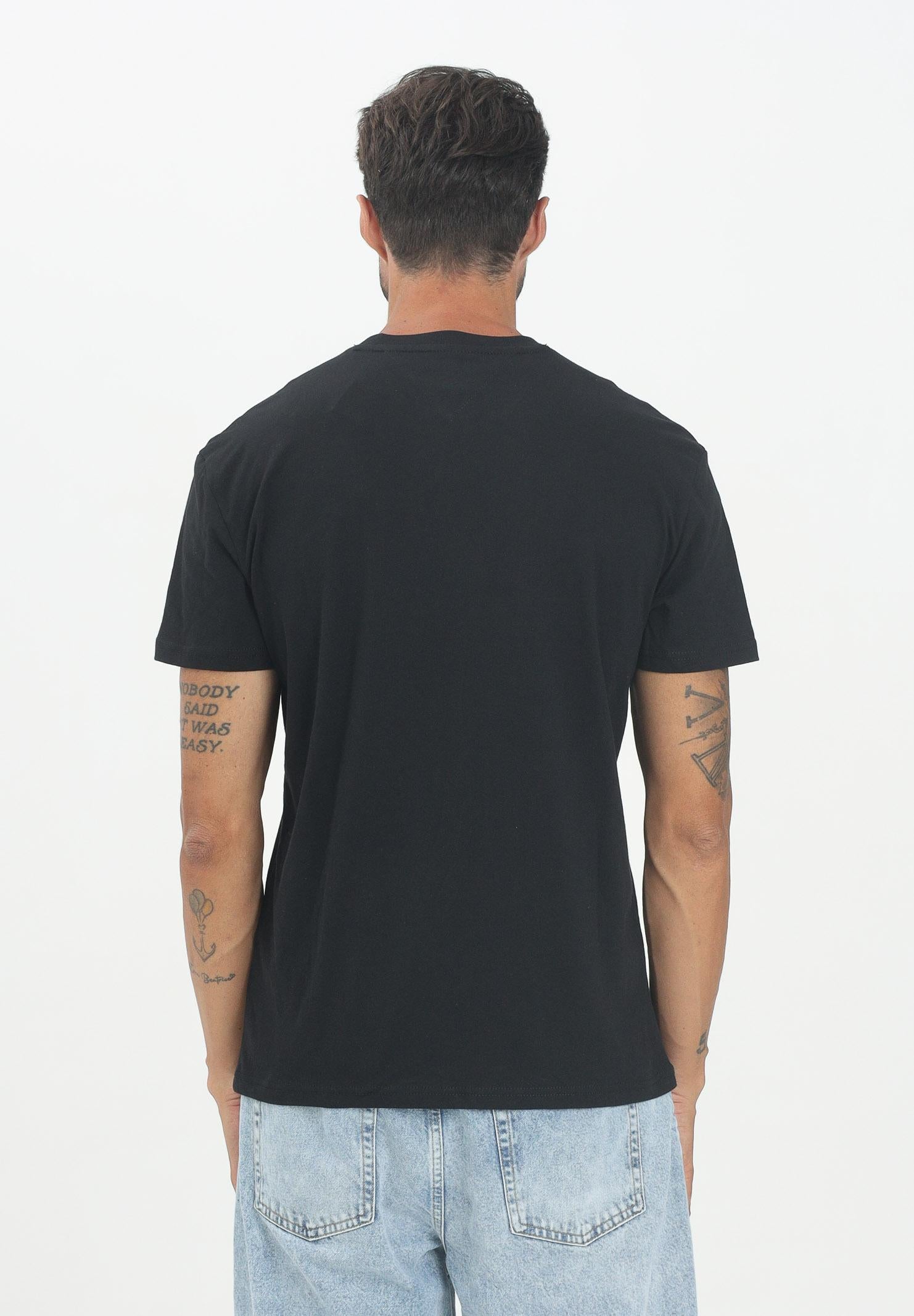 TOMMY JEANS T-shirt a manica corta nera da uomo con logo DM0DM21911BDS . TOMMY JEANS