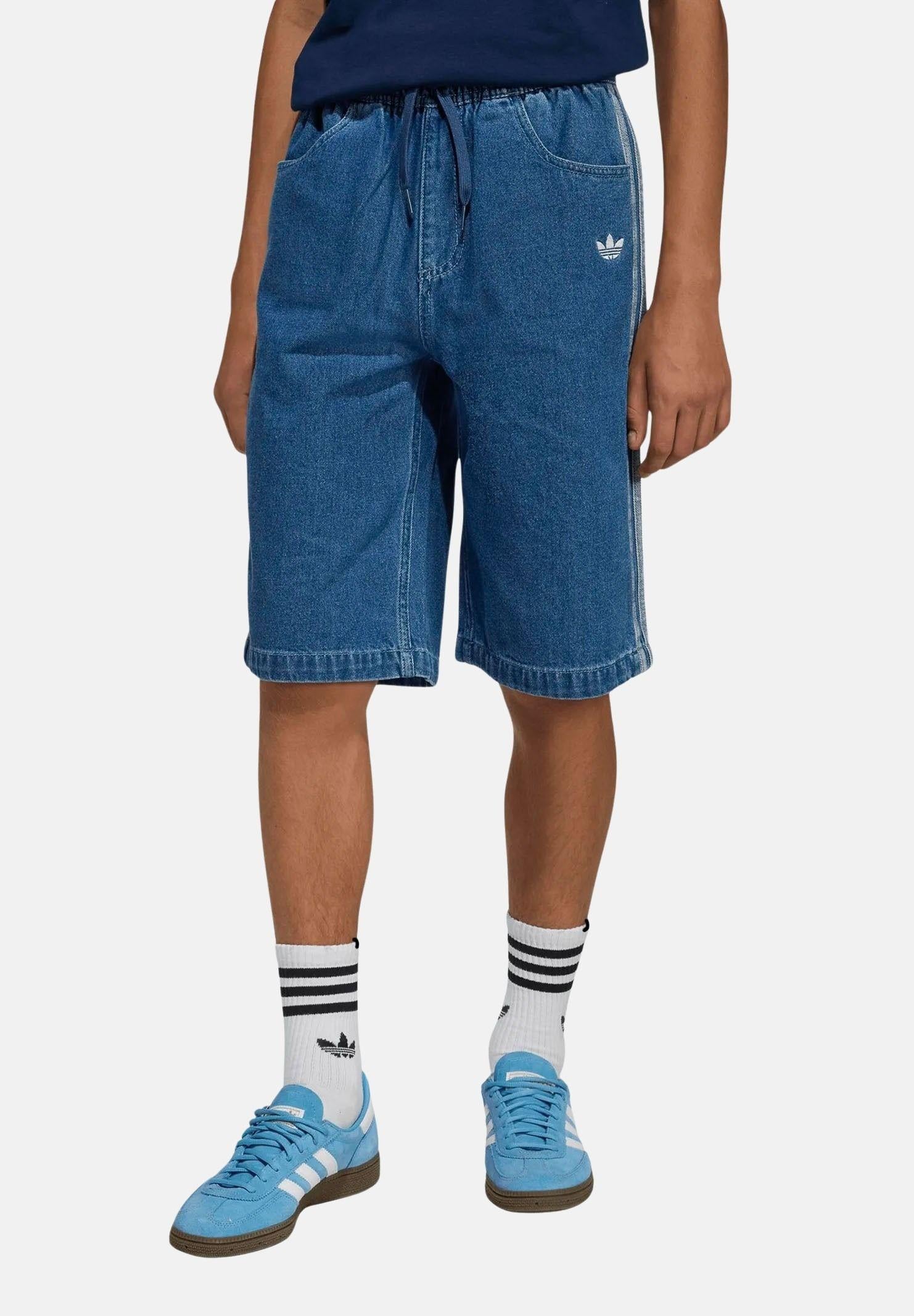 ADIDAS ORIGINALS Shorts in denim medio per bambino e bambina KE2969 . ADIDAS ORIGINALS