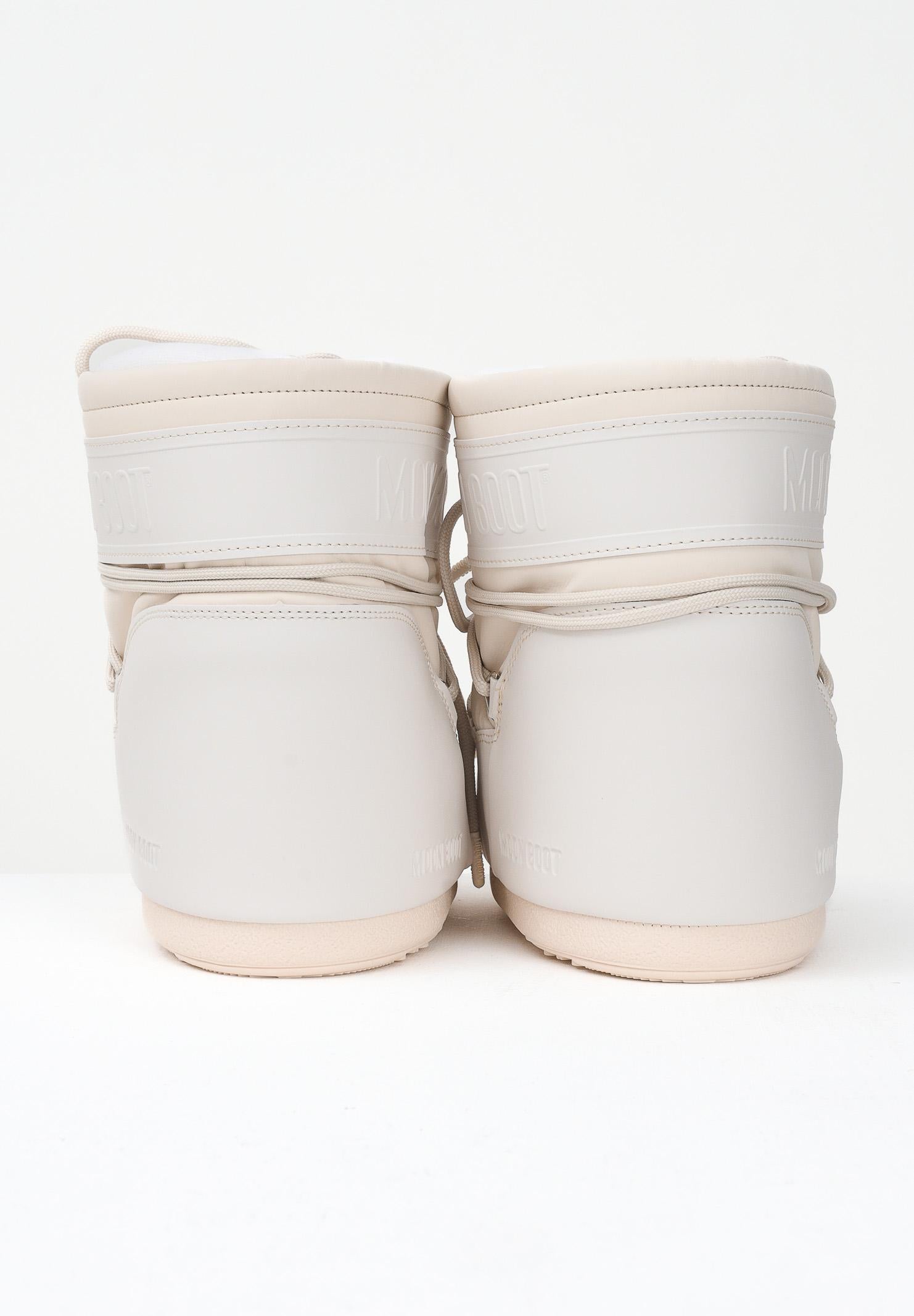 MOON BOOT Stivali da neve ICON LOW RUBBER panna da donna 80D1409380 L002 MOON BOOT