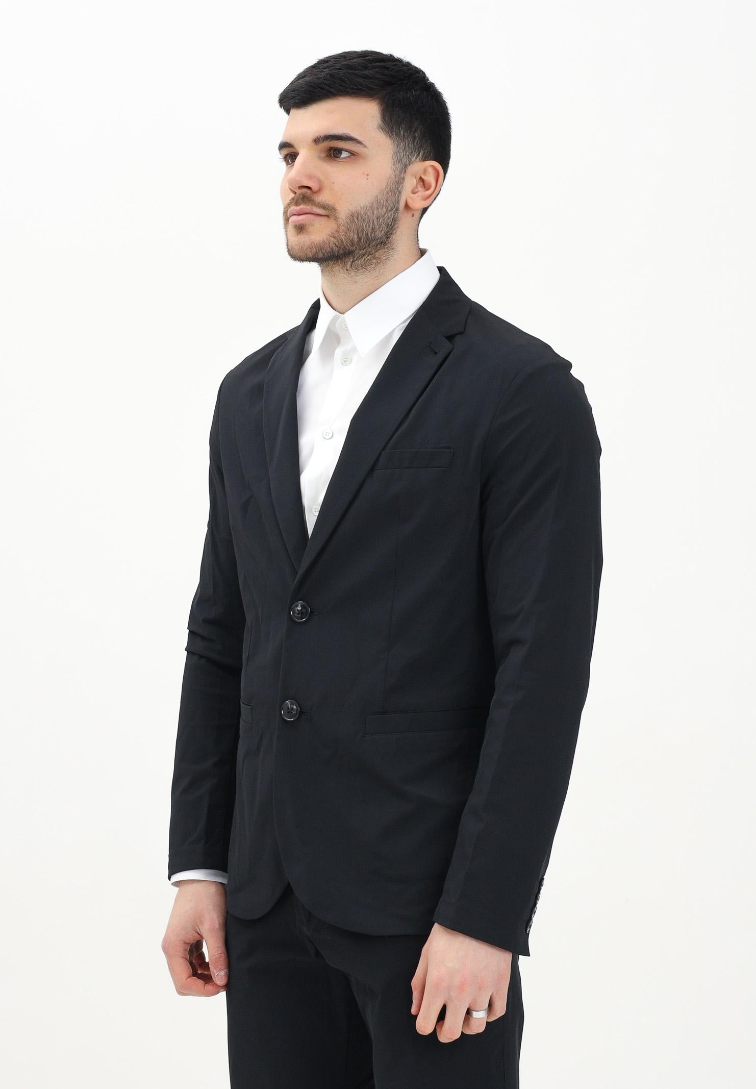 ARMANI EXCHANGE Giacca monopetto nera da uomo 8NZG49ZNYZZ 1200 ARMANI EXCHANGE