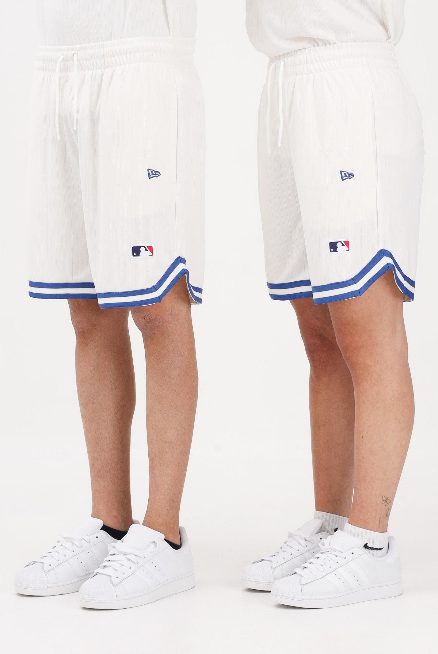NEW ERA Shorts sportivo Oversized LA Dodgers MLB Arch panna per uomo e donna 60856133 . NEW ERA