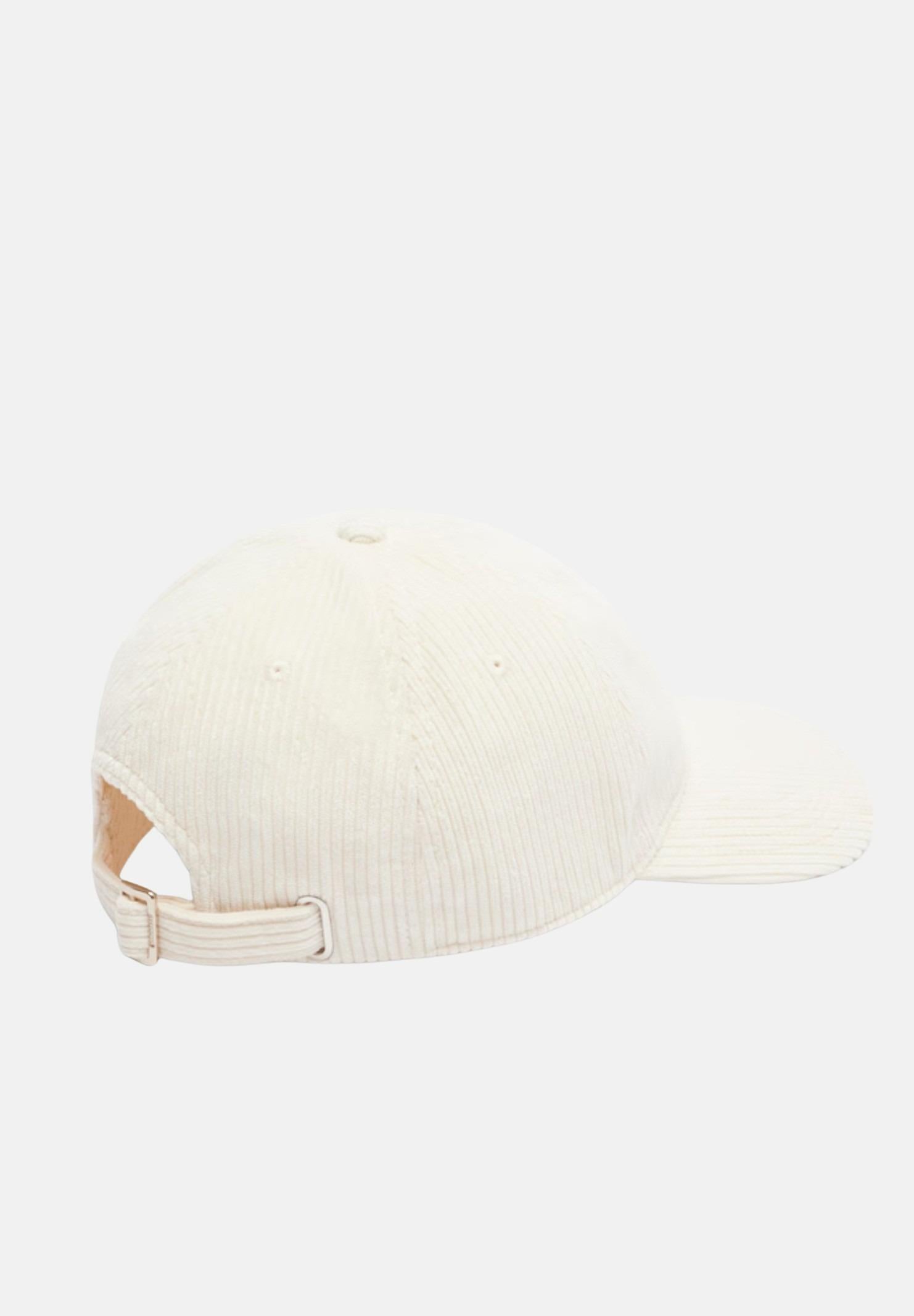 LACOSTE Cappello con visiera panna per uomo e donna in velluto a coste RK3447 XFJ LACOSTE