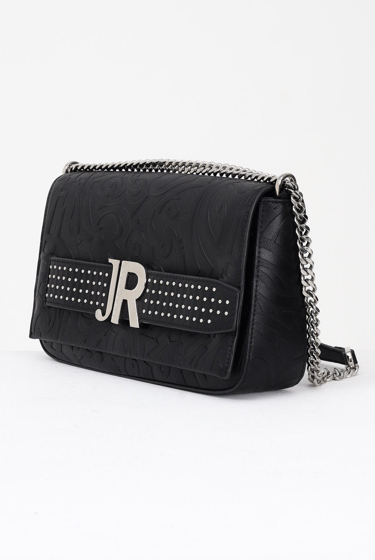 RICHMOND Borsa a tracolla nera da donna con logo JR RWA25189BO BL RICHMOND