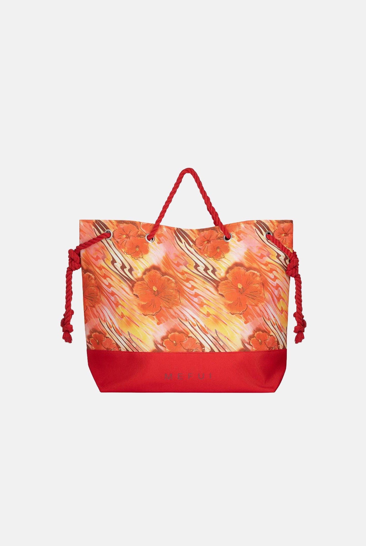 ME FUI Borsa mare arancione da donna con fantasia floreale MA26-SW0001X14 . ME FUI