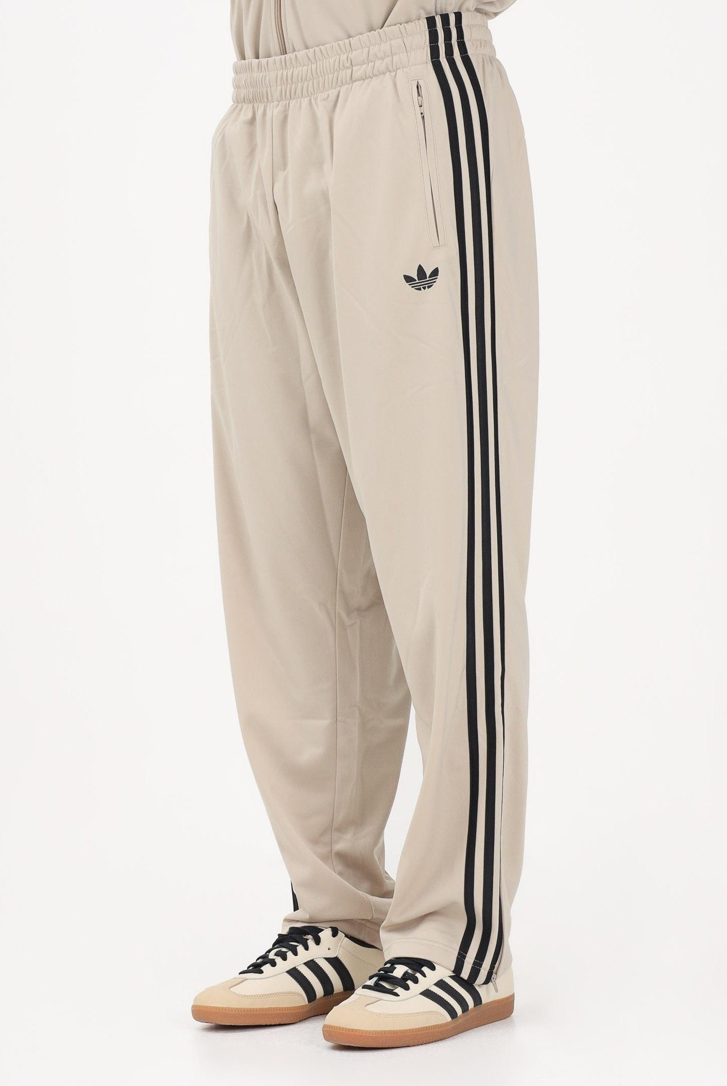 ADIDAS ORIGINALS Pantalone sportivo Firebird beige e nero da uomo KE6679 . ADIDAS ORIGINALS
