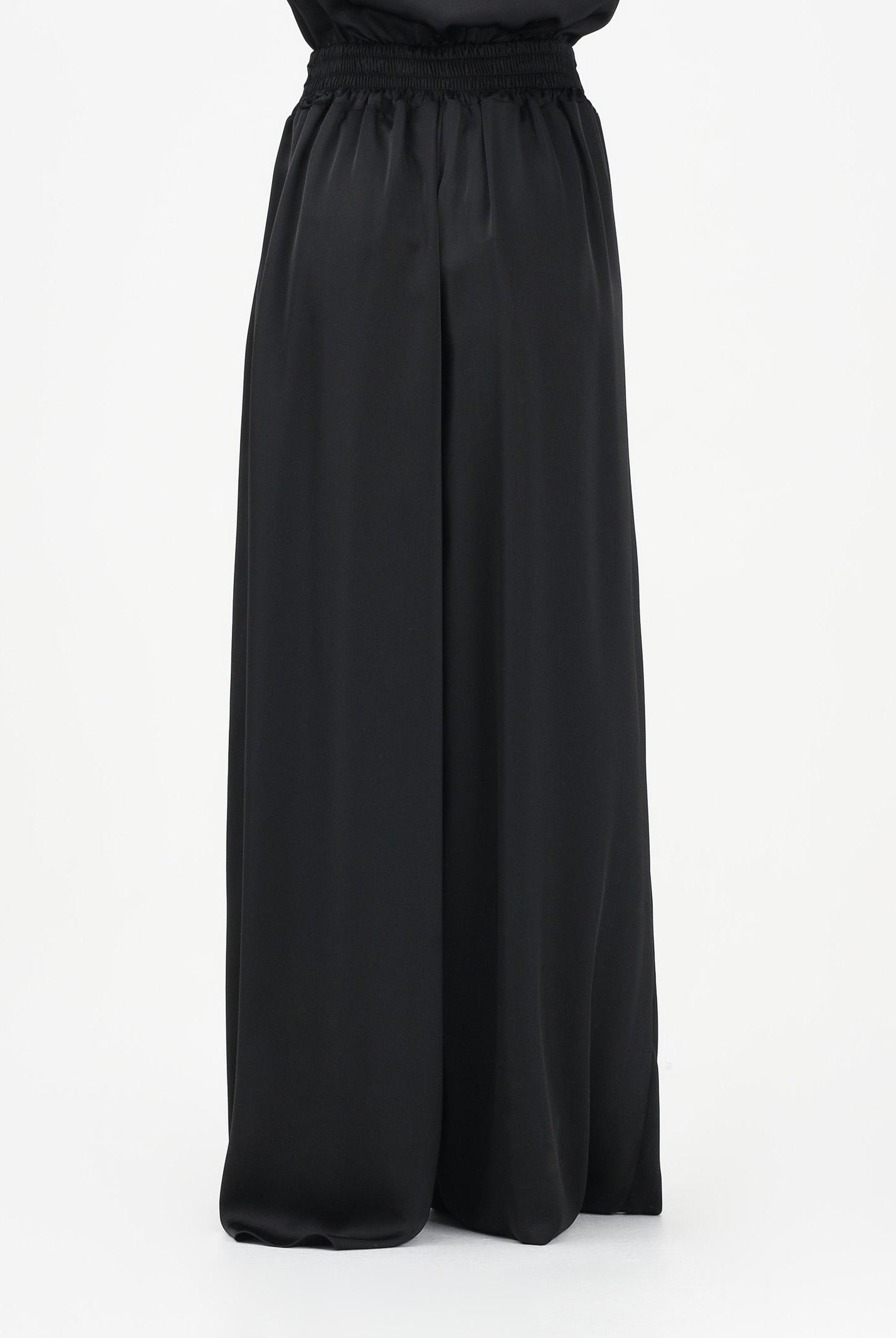 SHIT Pantalone elegante a palazzo nero da donna SH26048 NE SHIT
