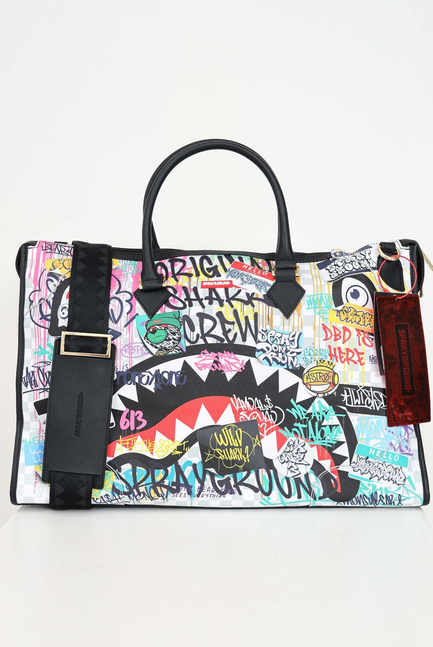 Shopper THE RIZZ CREAM PYRAMID DUFFLE bianca da donna 910D6601NSZ . SPRAYGROUND