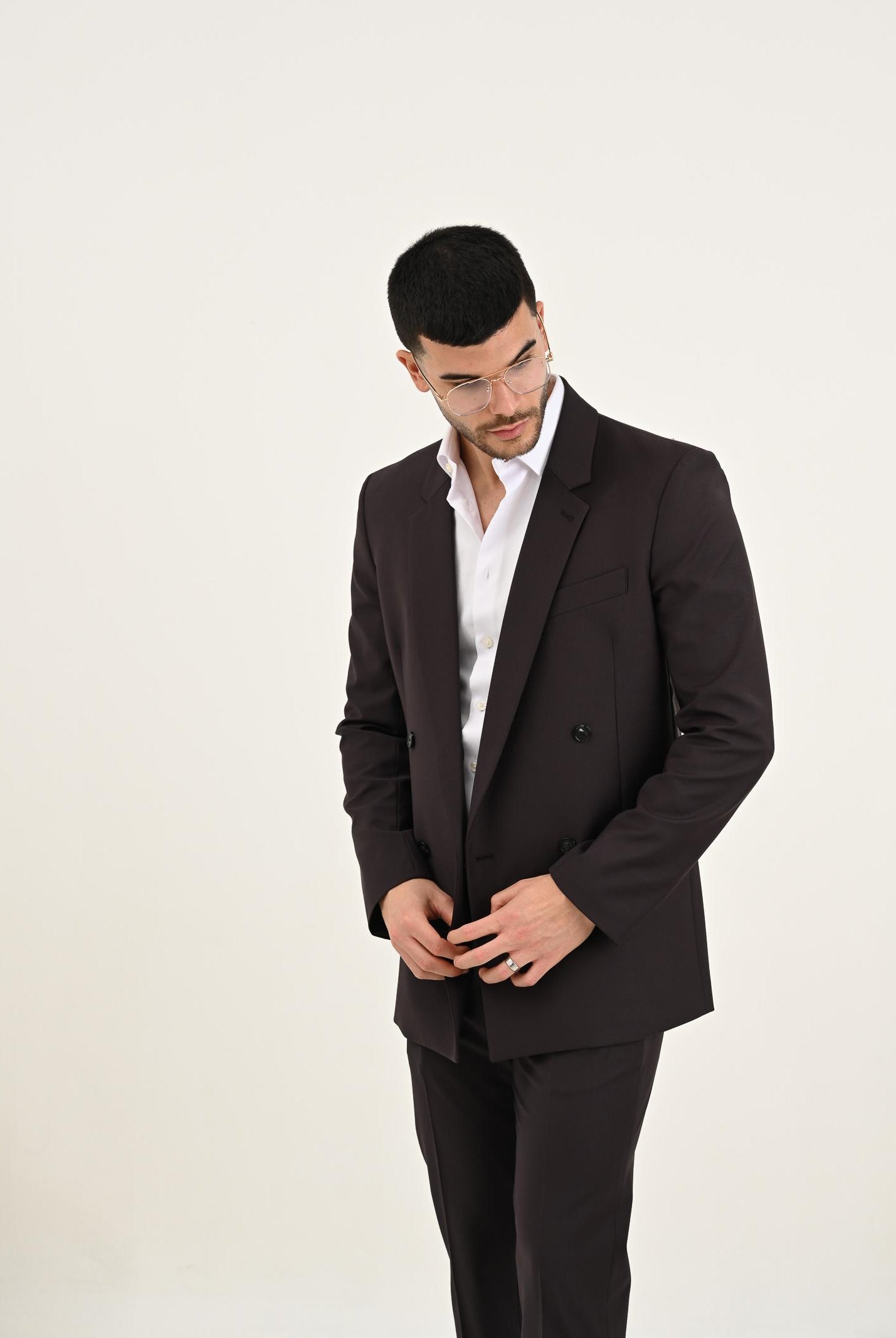 PATRIZIA PEPE Giacca doppiopetto color vino da uomo 5SR743A1WK B867 PATRIZIA PEPE