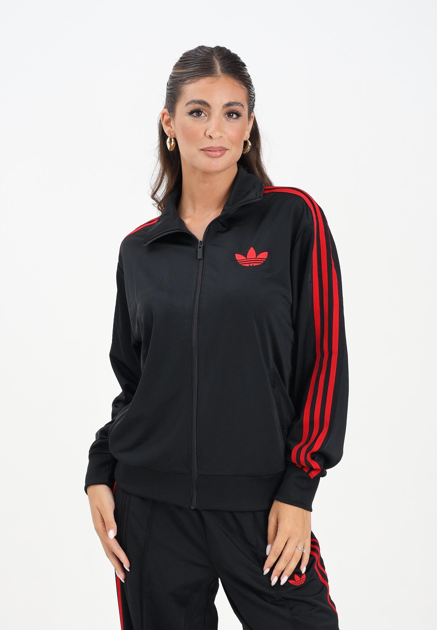 ADIDAS ORIGINALS Felpa con zip Adicolor Classic Firebird Loose nera da donna JW3664 ADIDAS ORIGINALS