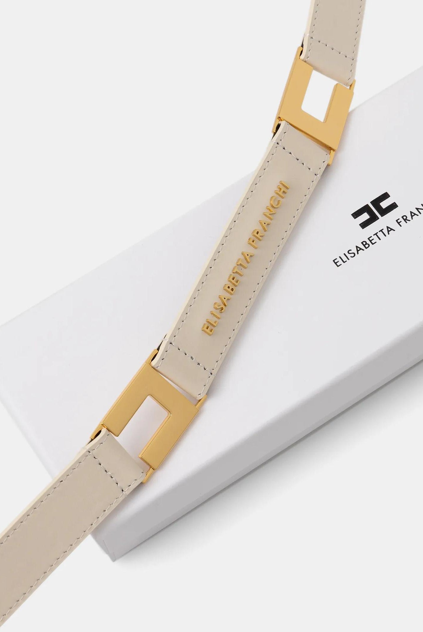 ELISABETTA FRANCHI Cintura burro da donna con logo CT09S61E2 193 ELISABETTA FRANCHI