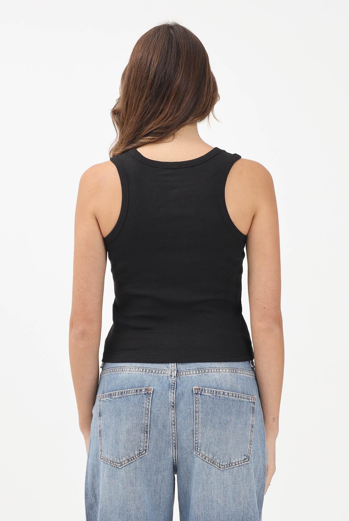 CALVIN KLEIN JEANS Canotta nera da donna con logo LV047C201GUB1 . CALVIN KLEIN JEANS