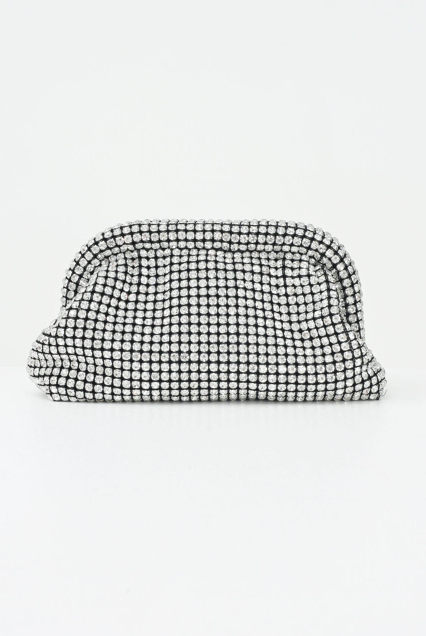 SANTAS Clutch Sparkling con strass per un effetto glamour SPARKLING ARGENTO SANTAS