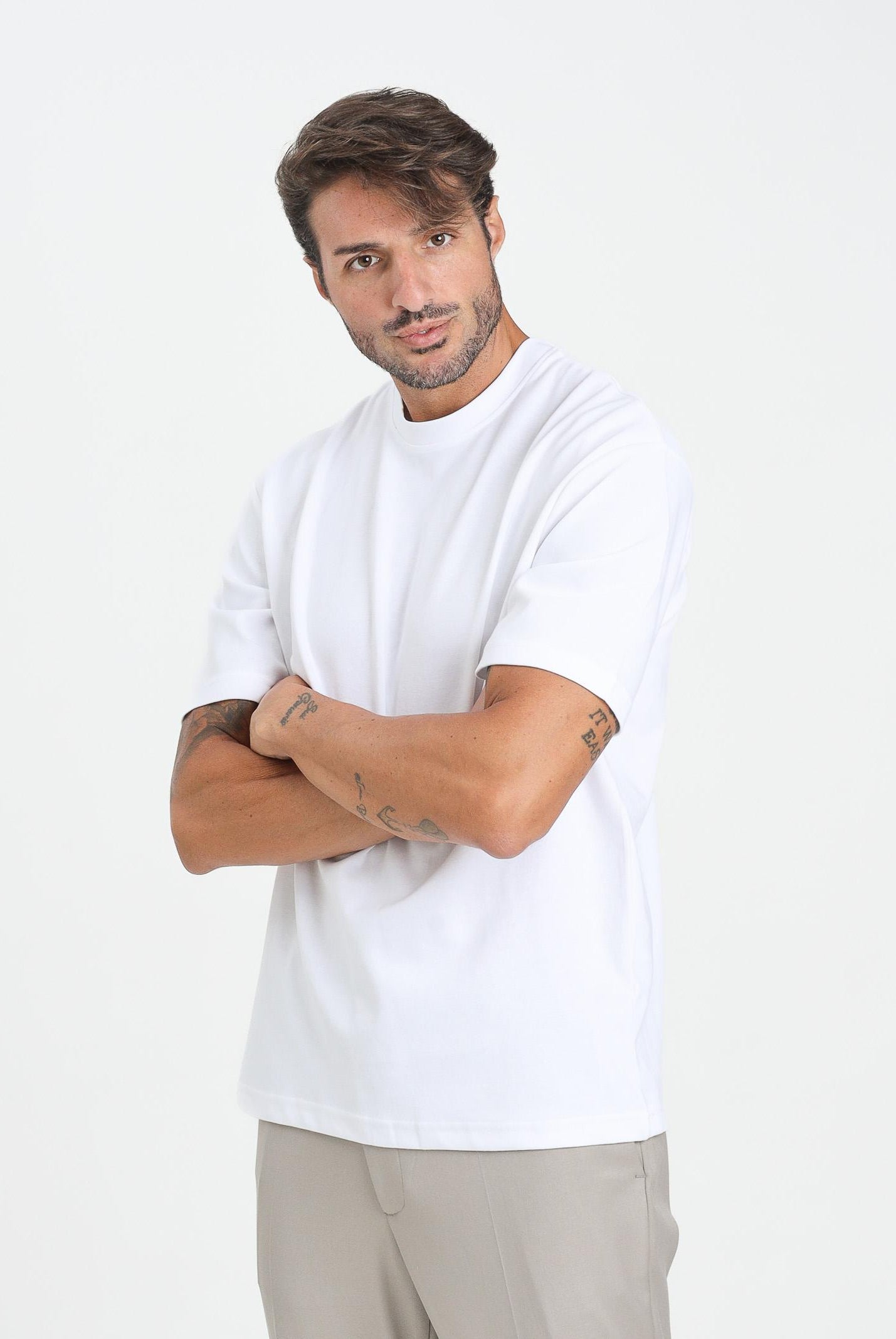 SELECTED HOMME T-shirt a manica corta bianca da uomo 16094143 BrightWhite SELECTED HOMME