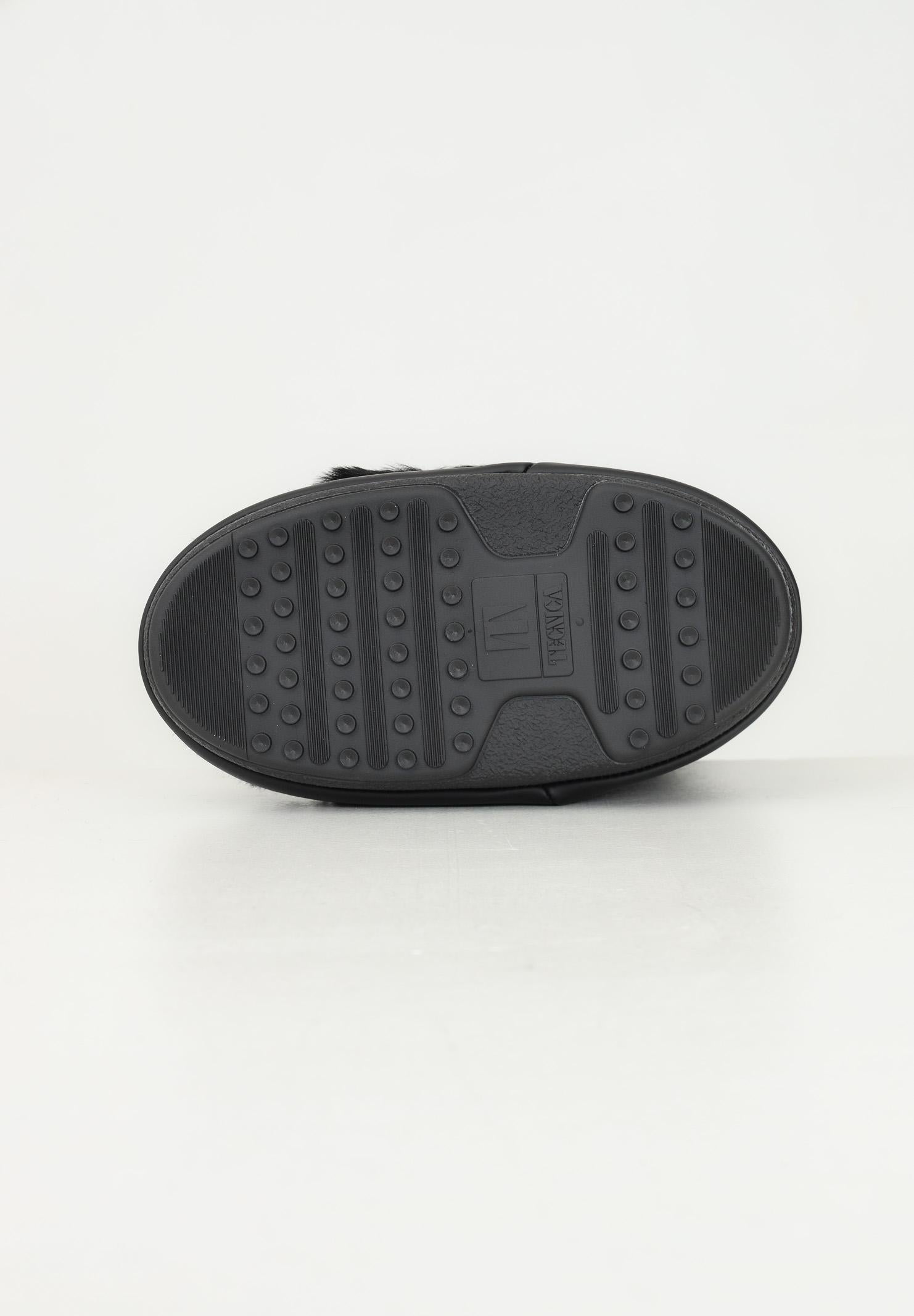 MOON BOOT Stivali da neve ICON in ecopelliccia nera da donna 80D1408900 N001 MOON BOOT