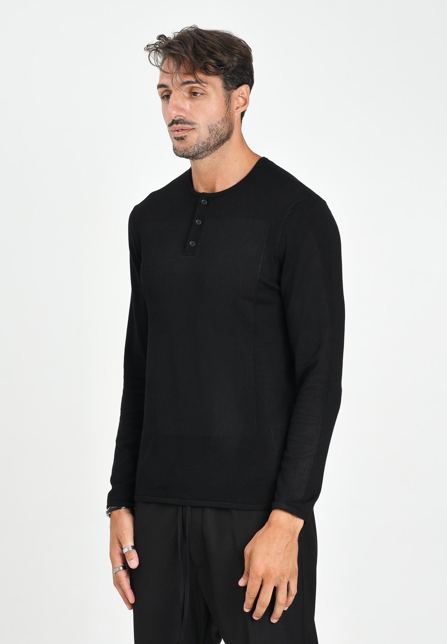 ARMANI EXCHANGE Maglia girocollo nera da uomo in maglia leggera XM001923AF18947 UC001 ARMANI EXCHANGE