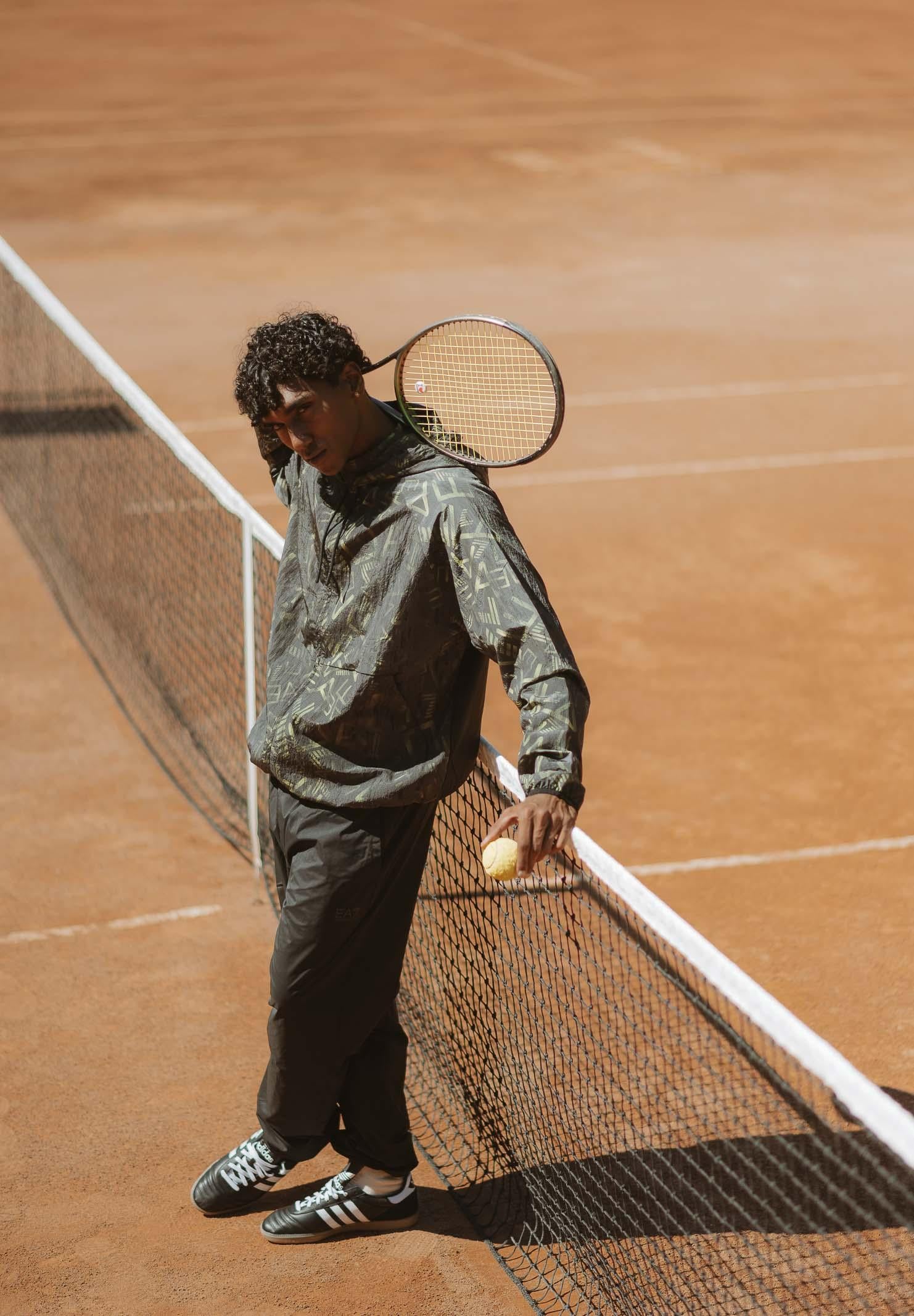 EA7 Tuta nera da uomo con giacca logata 7M000644AF16072 UC001 EA7