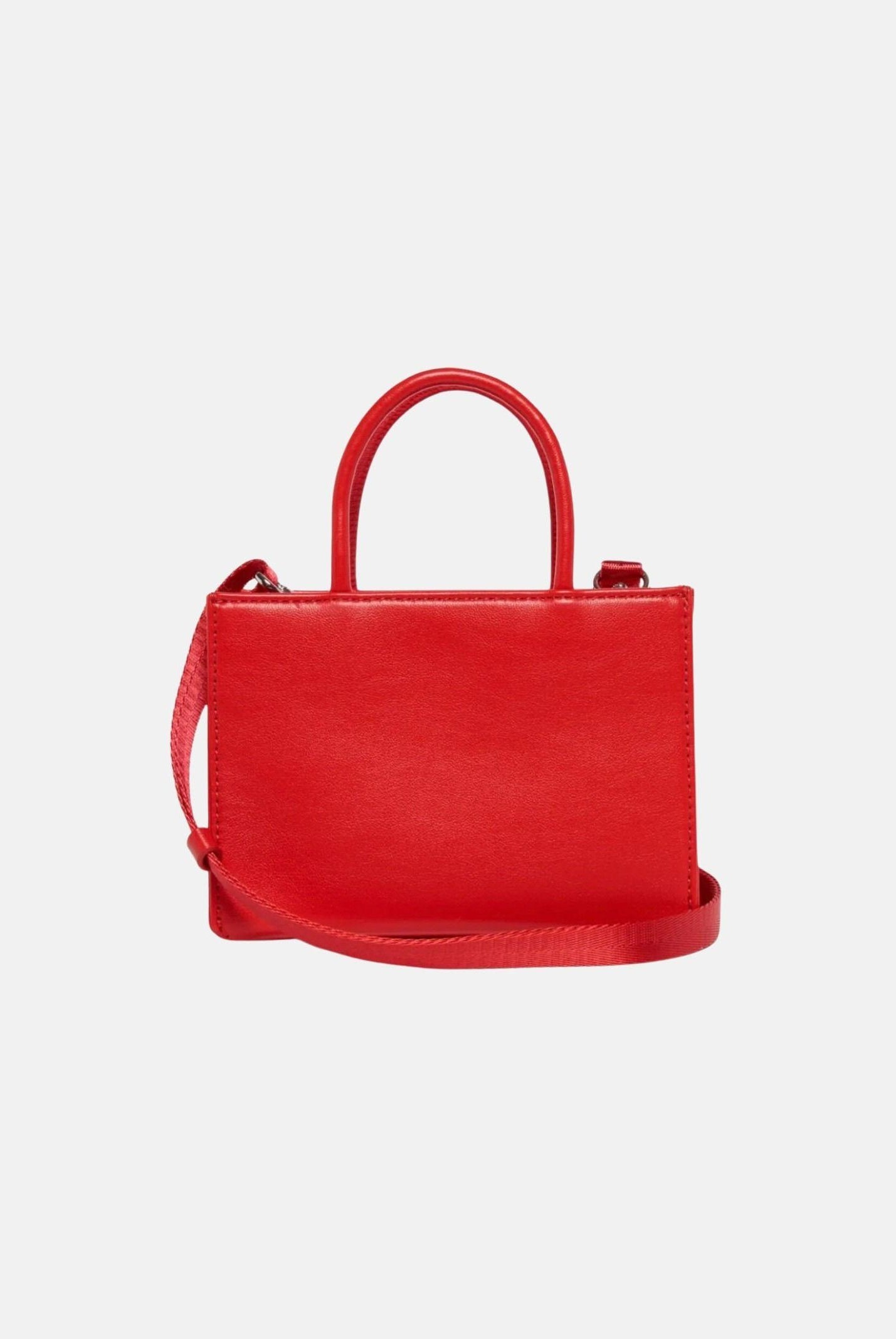 DIESEL Borsa a mano rossa da donna con logo in rilievo J02529P8073 T4346 DIESEL