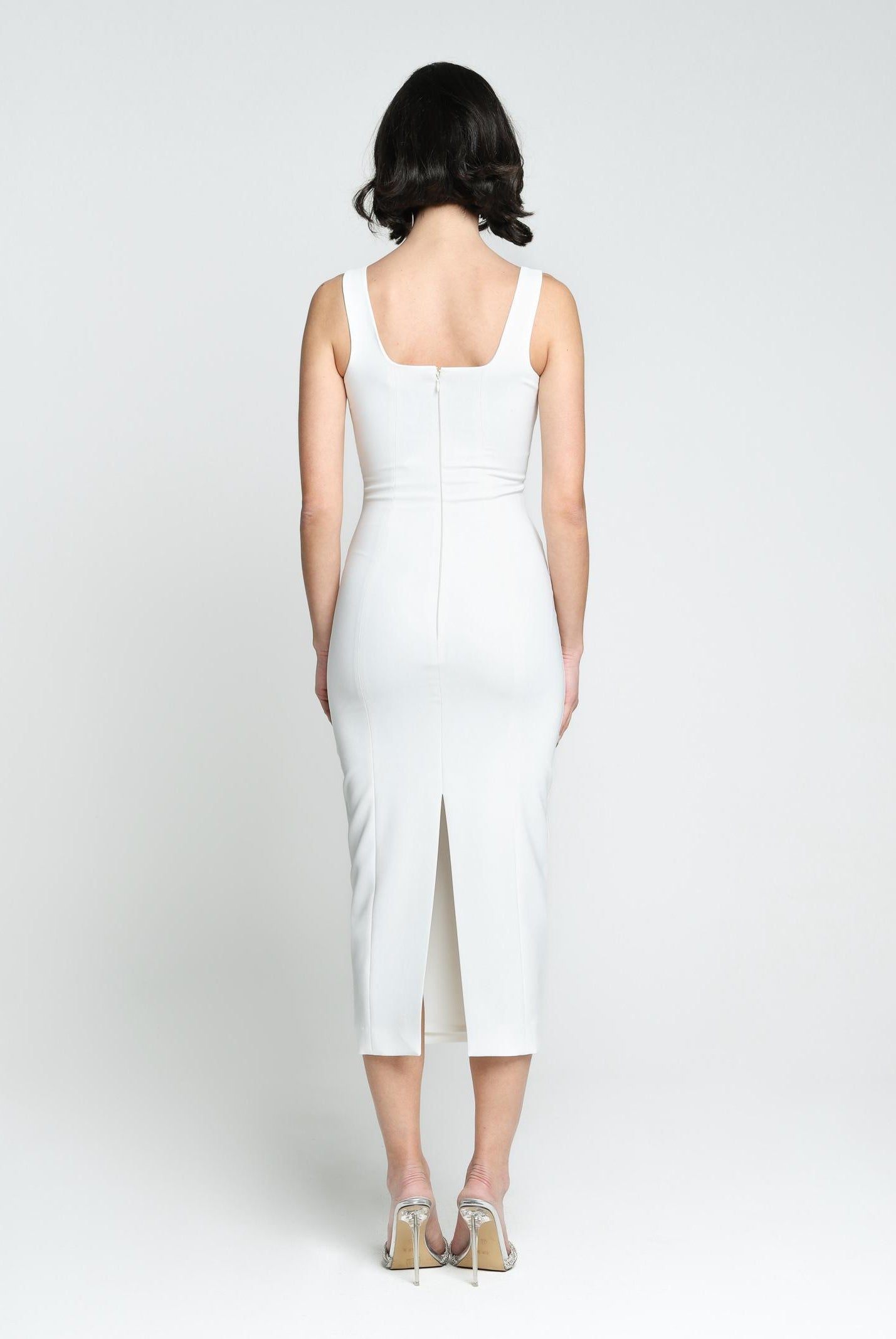 SANTAS Abito midi COTTON CANDY bianco da donna PV25011 BIANCO SANTAS