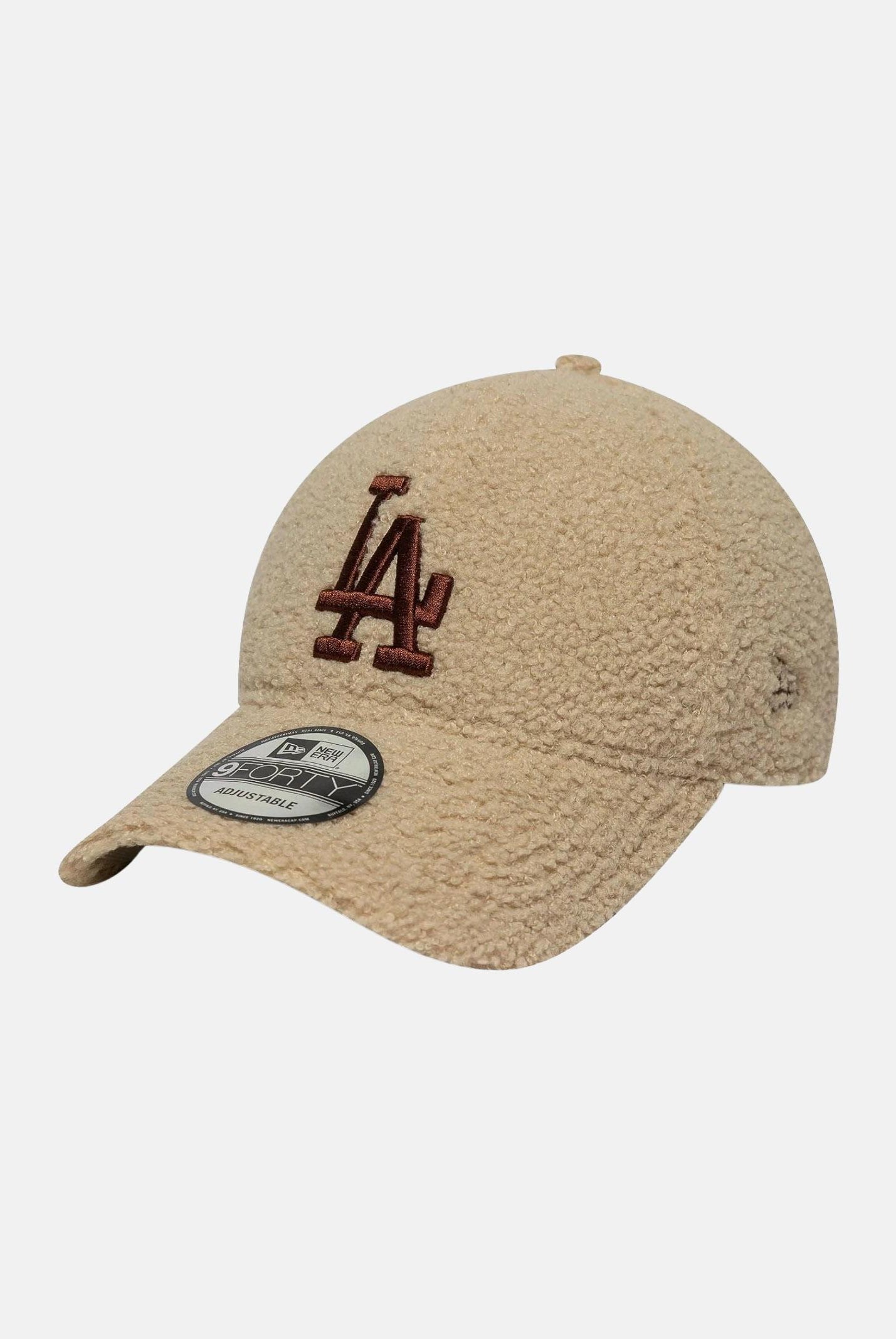 NEW ERA Cappello con visiera 9FORTY LA Dodgers MLB Borg beige per uomo e donna 60691229 NEW ERA