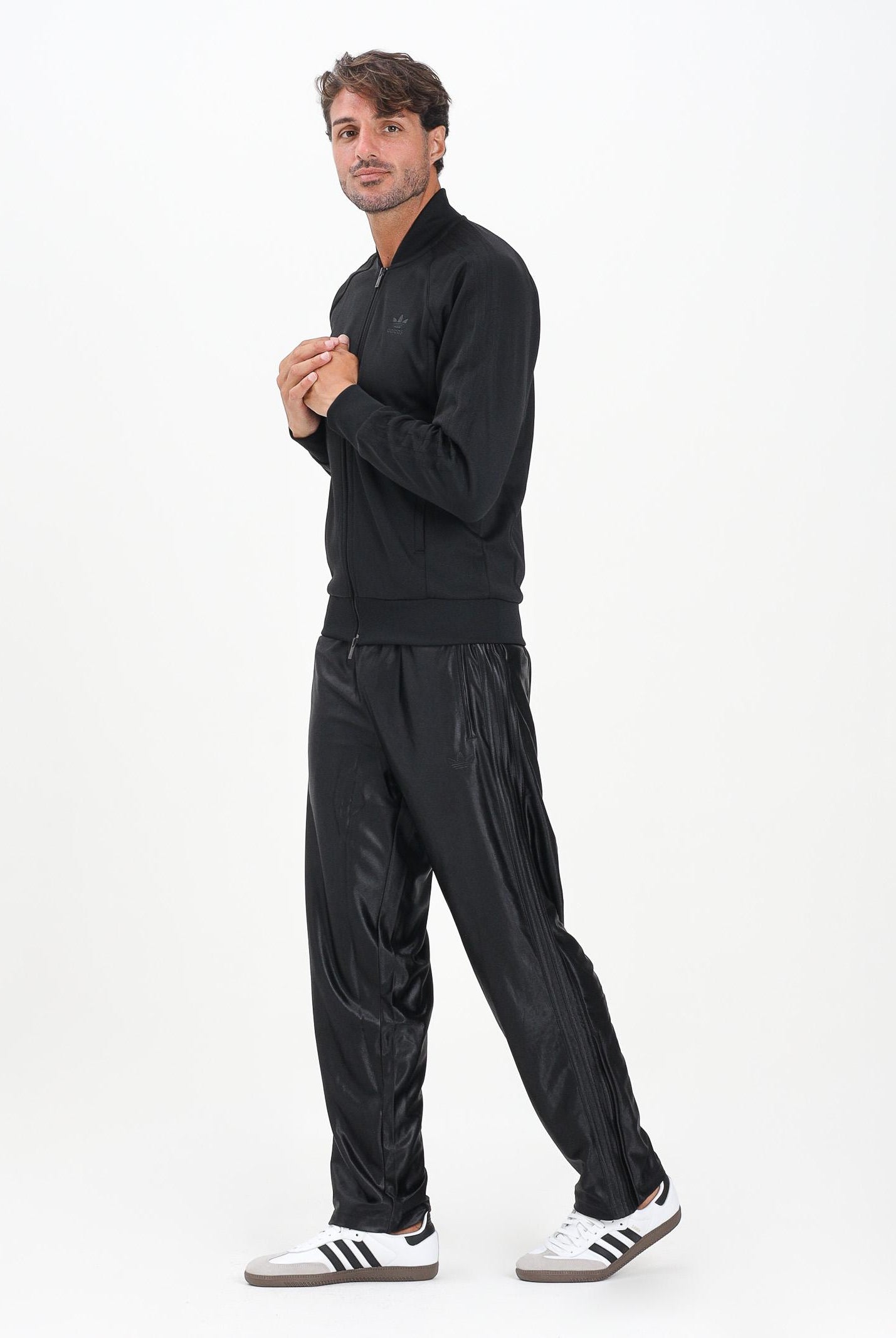 ADIDAS ORIGINALS Pantalone sportivo Firebird Adicolor Metallic nero da uomo JX1494 . ADIDAS ORIGINALS