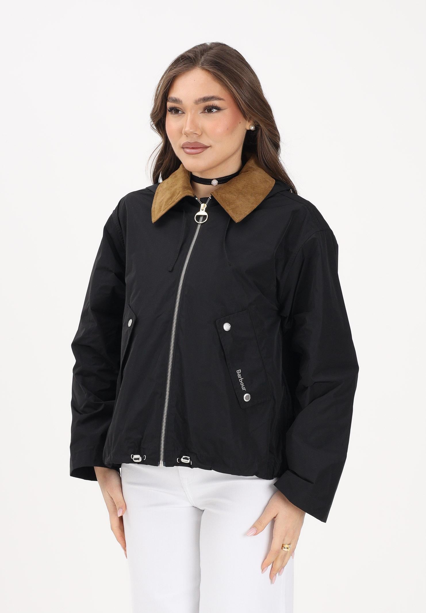 BARBOUR Giacca a vento Weaver nera da donna 261-LSP0307 BK11 BARBOUR