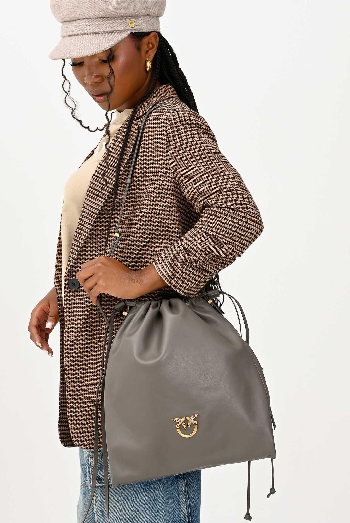 PINKO Borsa a tracolla Slouchy Bag noce da donna 104359A0QO K33Q PINKO