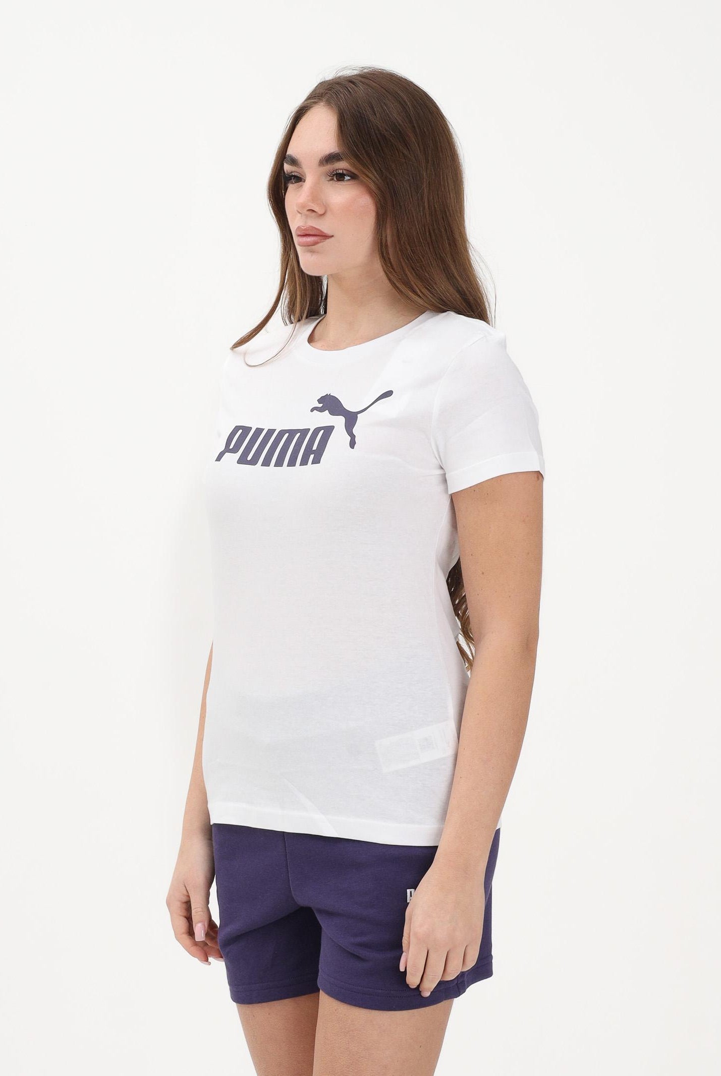 PUMA T-shirt a manica corta ESS N. 1 bianca da donna 682371 51 PUMA