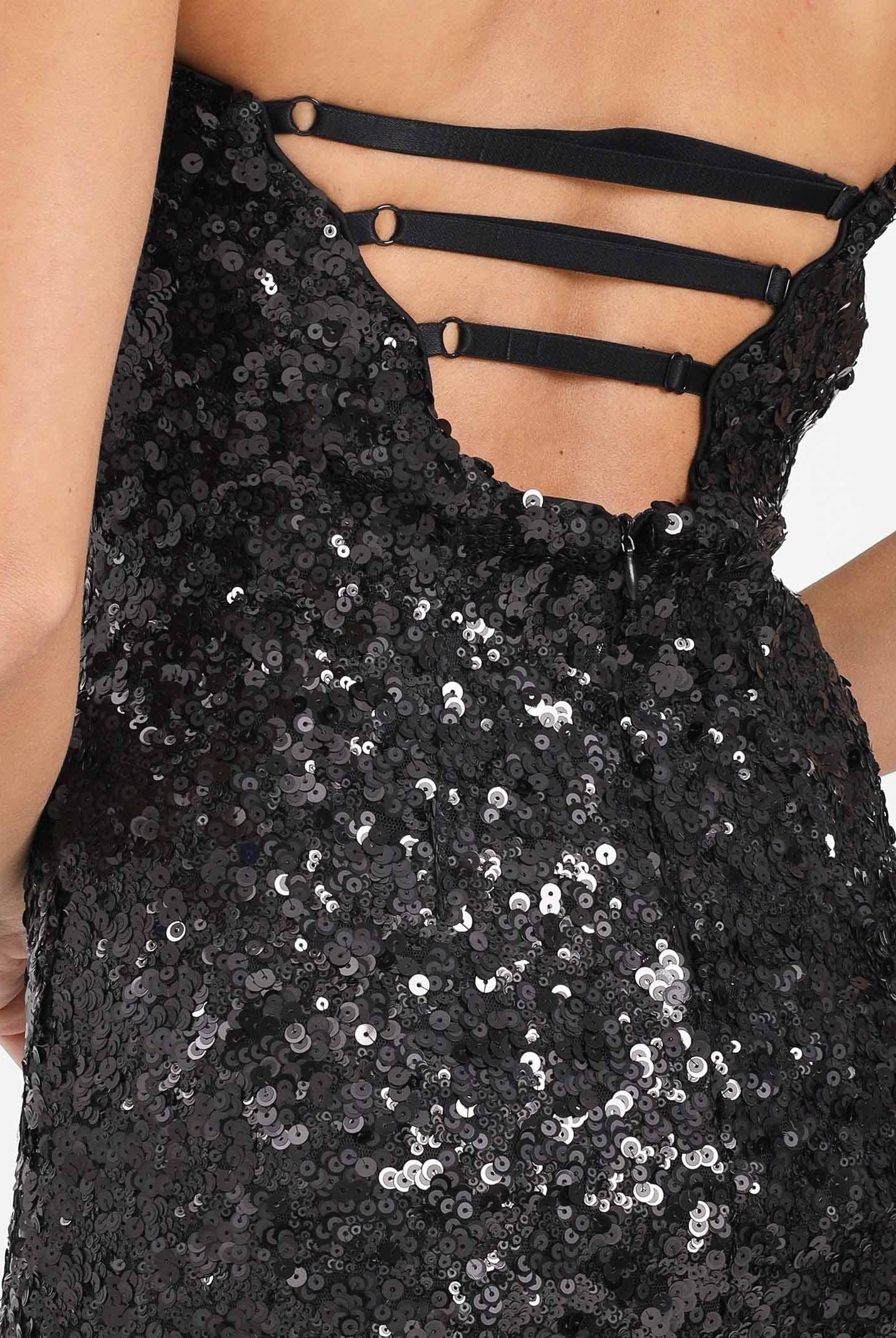 PINKO Abito lungo nero da donna con paillettes<BR/><BR/> 105527A2Q4 Z99 PINKO