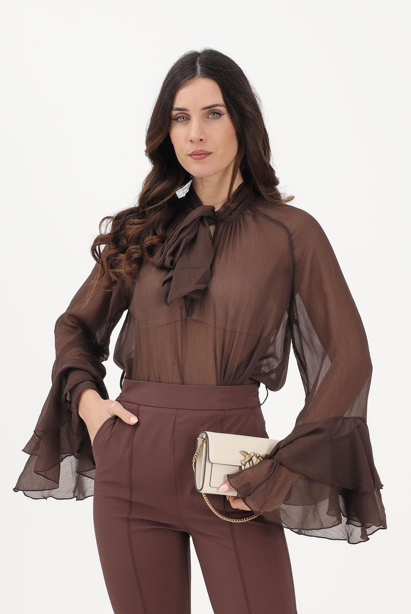 ONLY Blusa marrone da donna 15367241 COBE ONLY