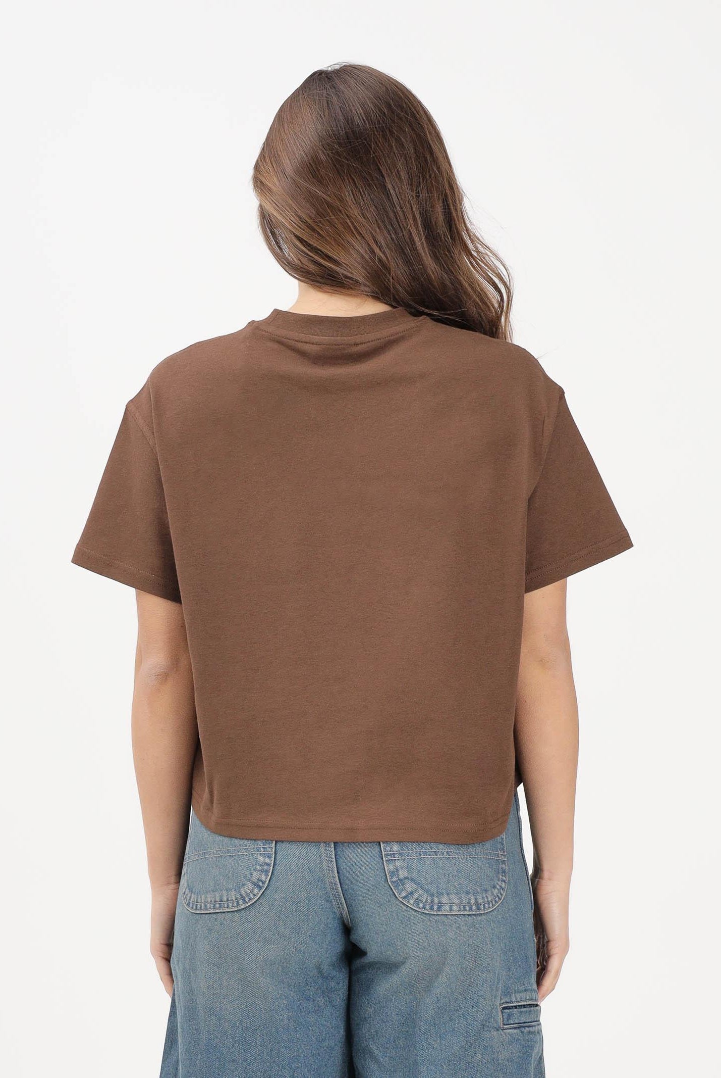 DICKIES T-shirt a manica corta Oakport marrone da donna DK0A4Y8L0TB1 . DIckies