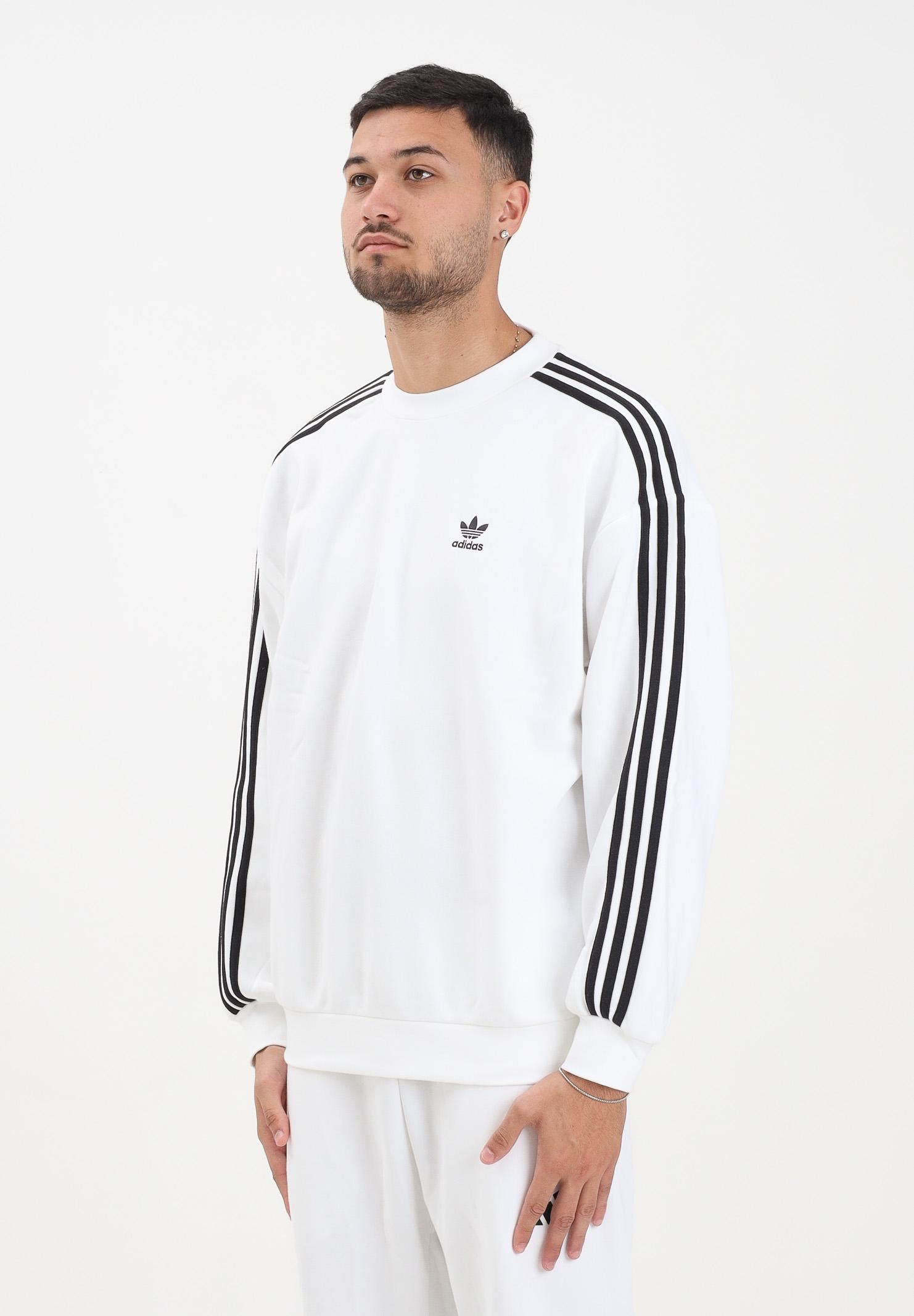ADIDAS ORIGINALS Felpa girocollo adicolor Oversized Crew bianca da uomo JY1404 ADIDAS ORIGINALS