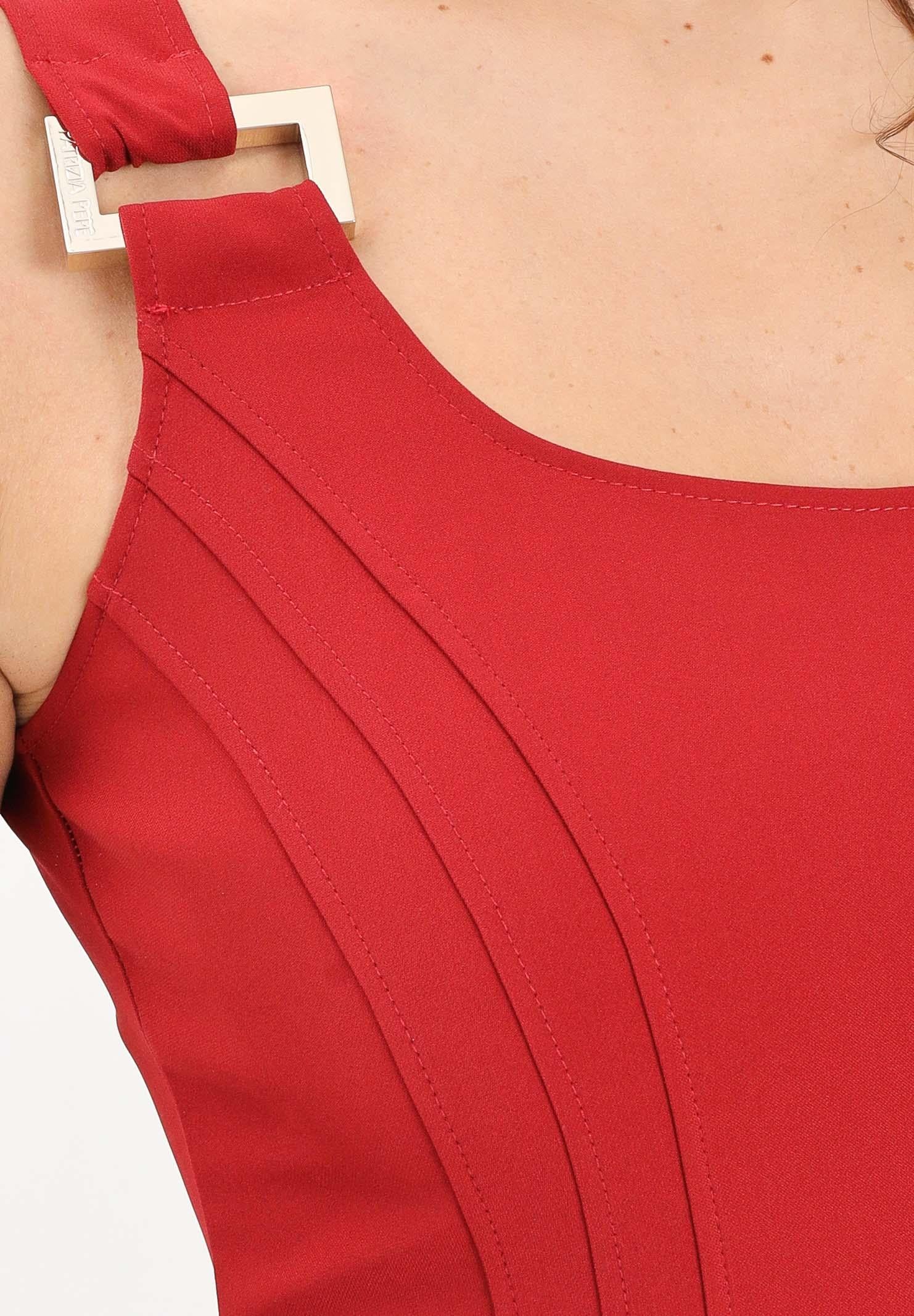 PATRIZIA PEPE Abito midi ESSENTIAL rosso da donna 8A1514A6F5 R862 PATRIZIA PEPE