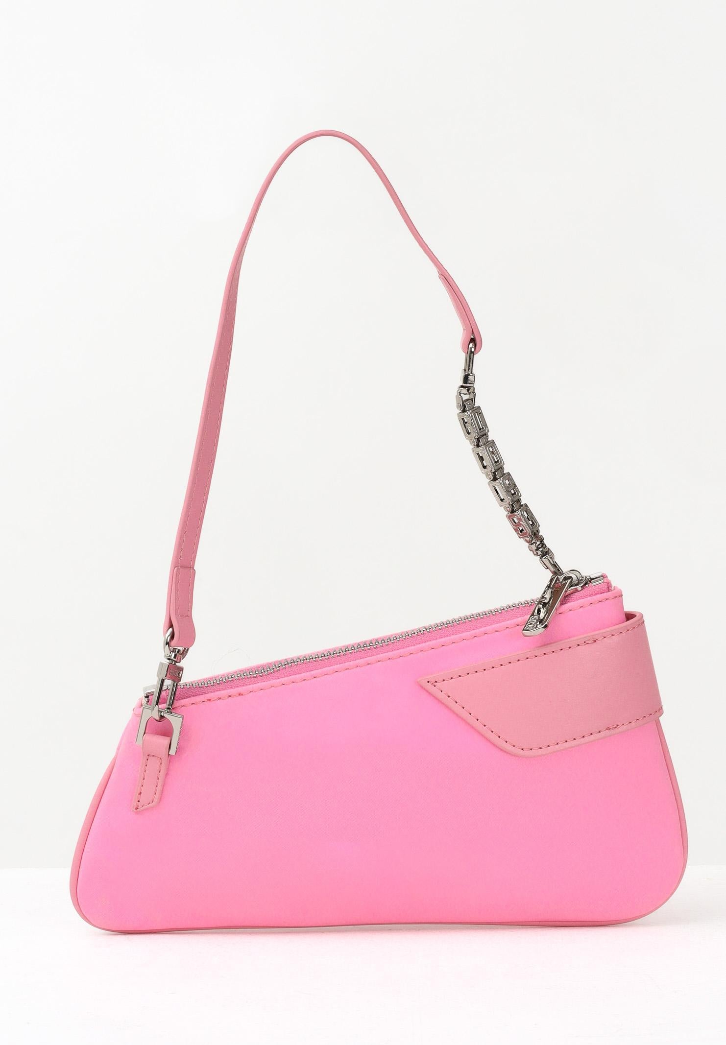 GCDS Borsa a spalla rosa da donna con logo GCDSMCN001 50 GCDS