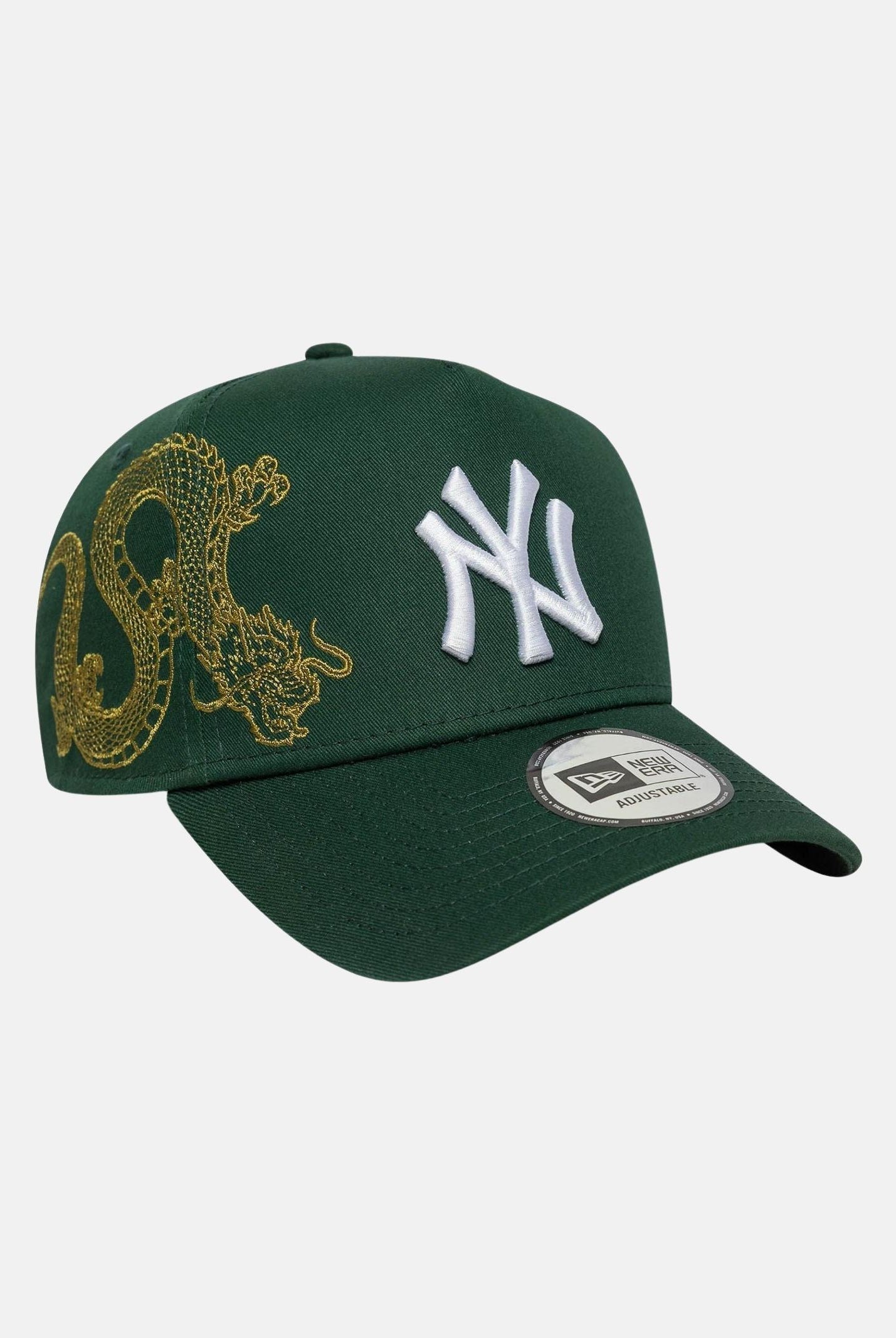 NEW ERA Cappello con visiera 9FORTY E-Frame New York Yankees MLB Icon verde per uomo e donna 60691251 NEW ERA