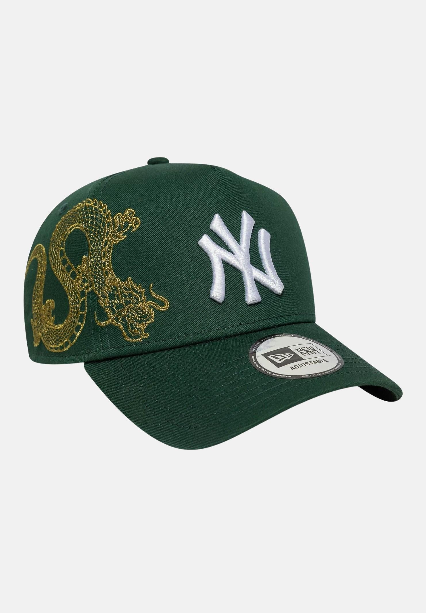 NEW ERA Cappello con visiera 9FORTY E-Frame New York Yankees MLB Icon verde per uomo e donna 60691251 NEW ERA