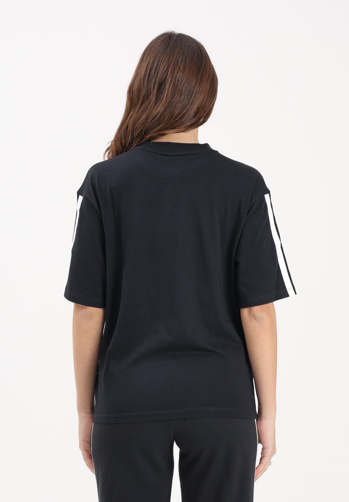 ADIDAS PERFORMANCE T-shirt a manica corta Essentials 3-Stripes Boyfriend nera da donna JC5960 . ADIDAS PERFORMANCE