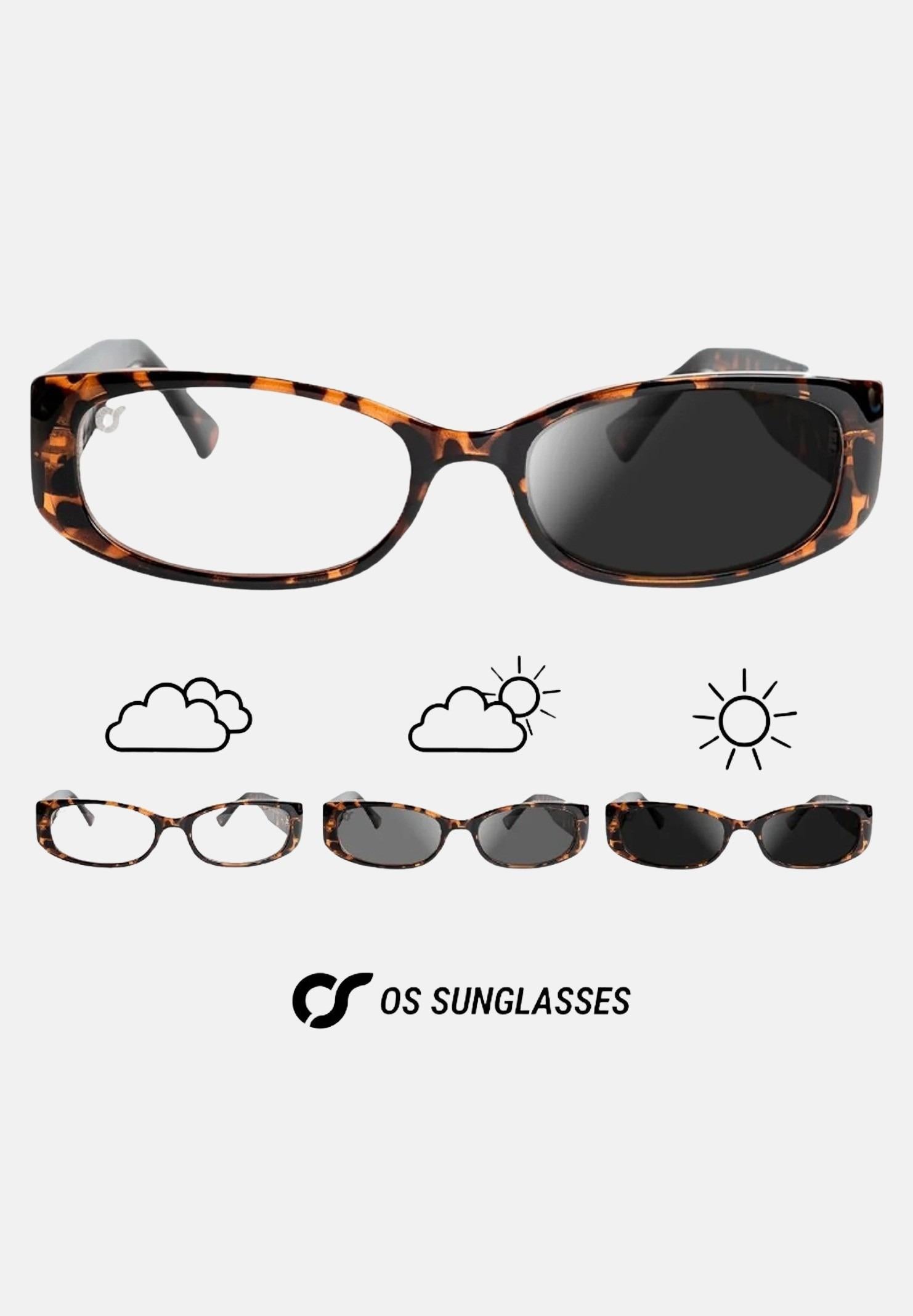 OS SUNGLASSES Occhiali da sole tartarugati da donna modello Victoria Photochromic OS2061 C02 OS SUNGLASSES