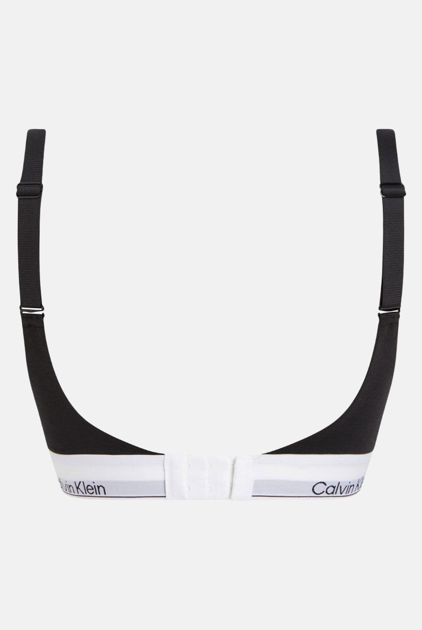 CALVIN KLEIN Bralette nera da donna con banda logata 000QF7900E UB1 CALVIN KLEIN